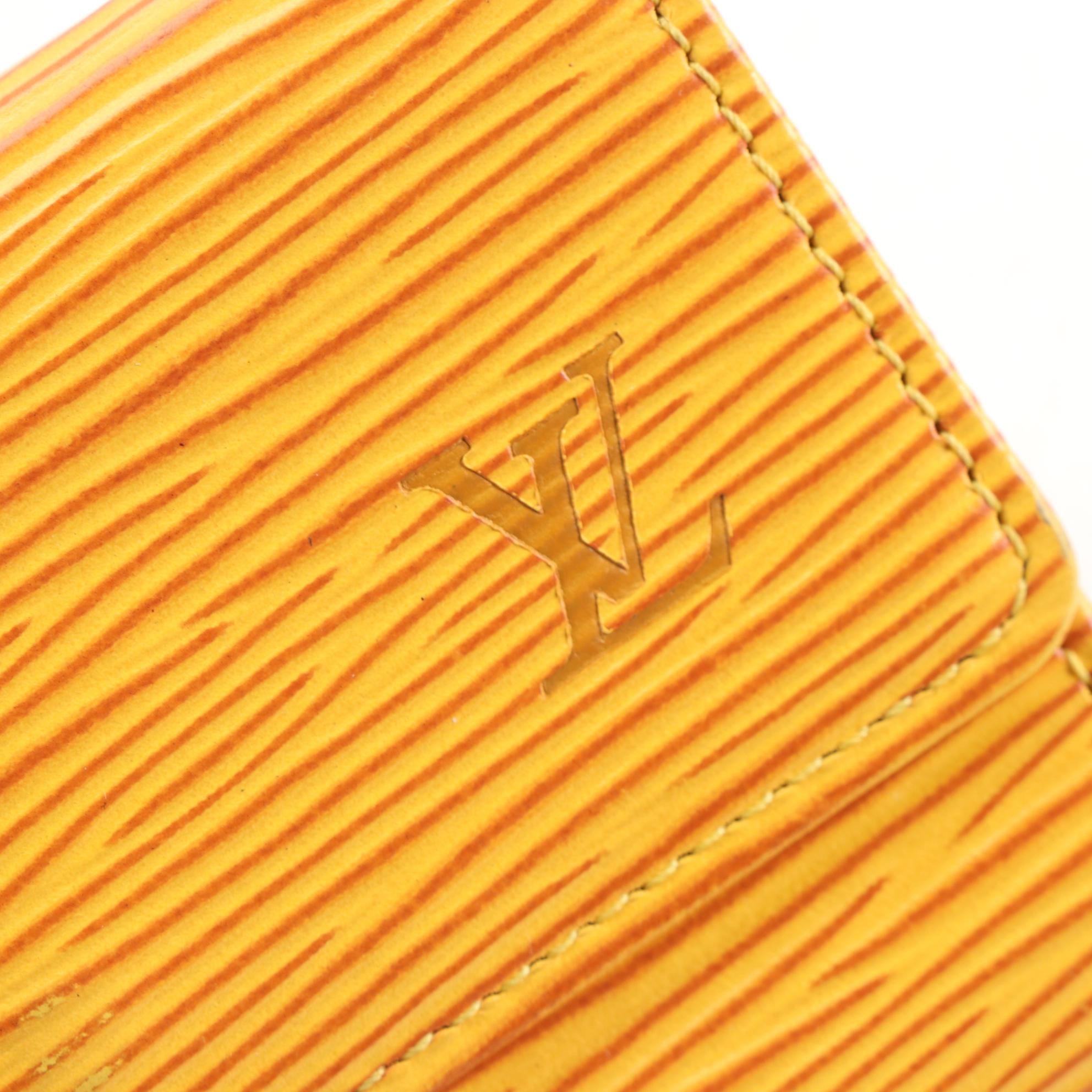 Louis Vuitton Four-Key Holder Case in Tassil Yellow Epi Leather