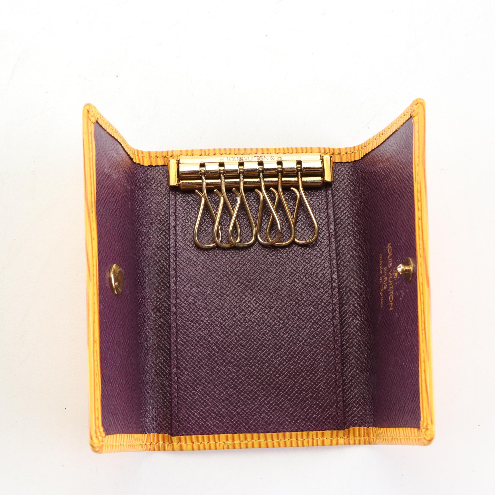 Louis Vuitton Four-Key Holder Case in Tassil Yellow Epi Leather