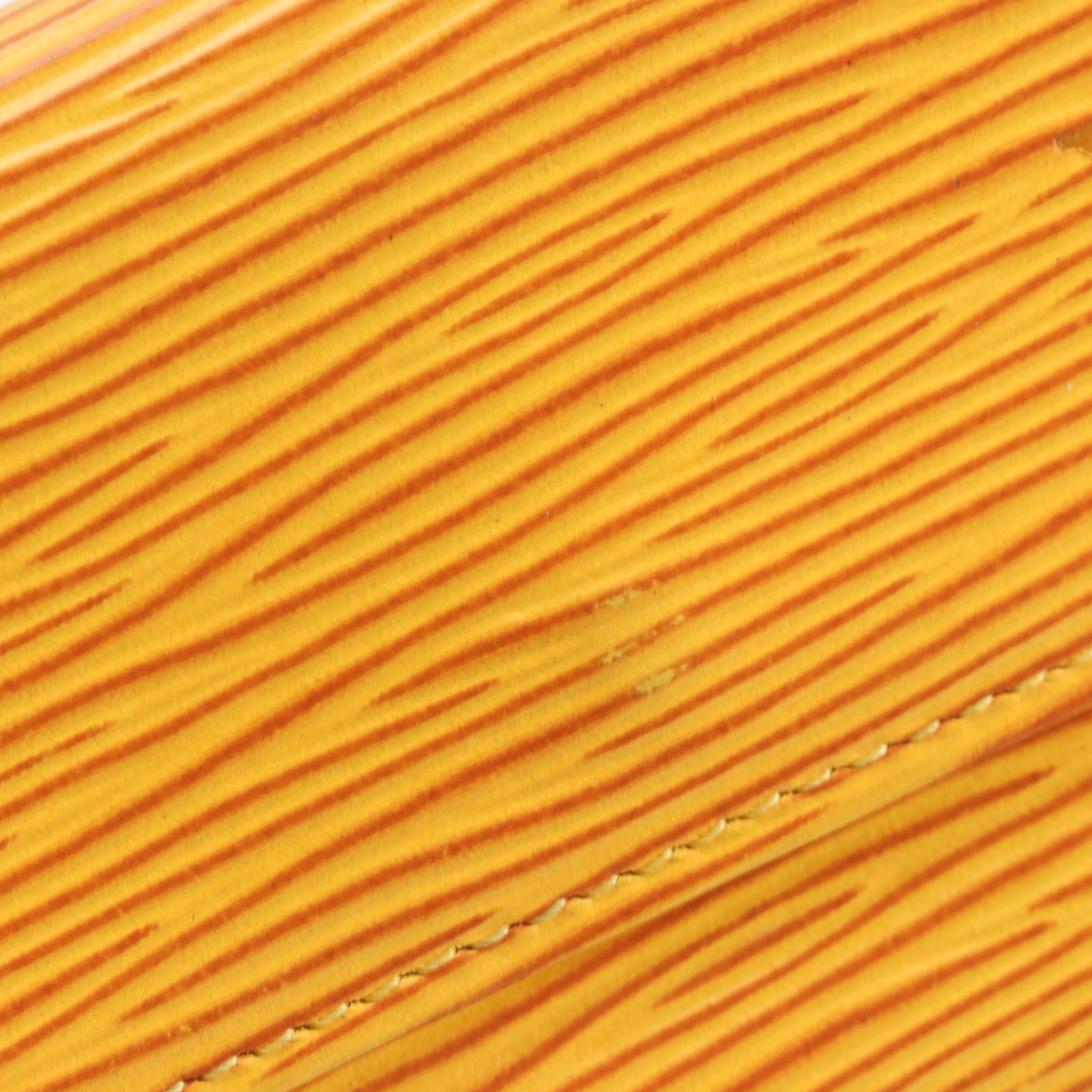 Louis Vuitton Four-Key Holder Case in Tassil Yellow Epi Leather