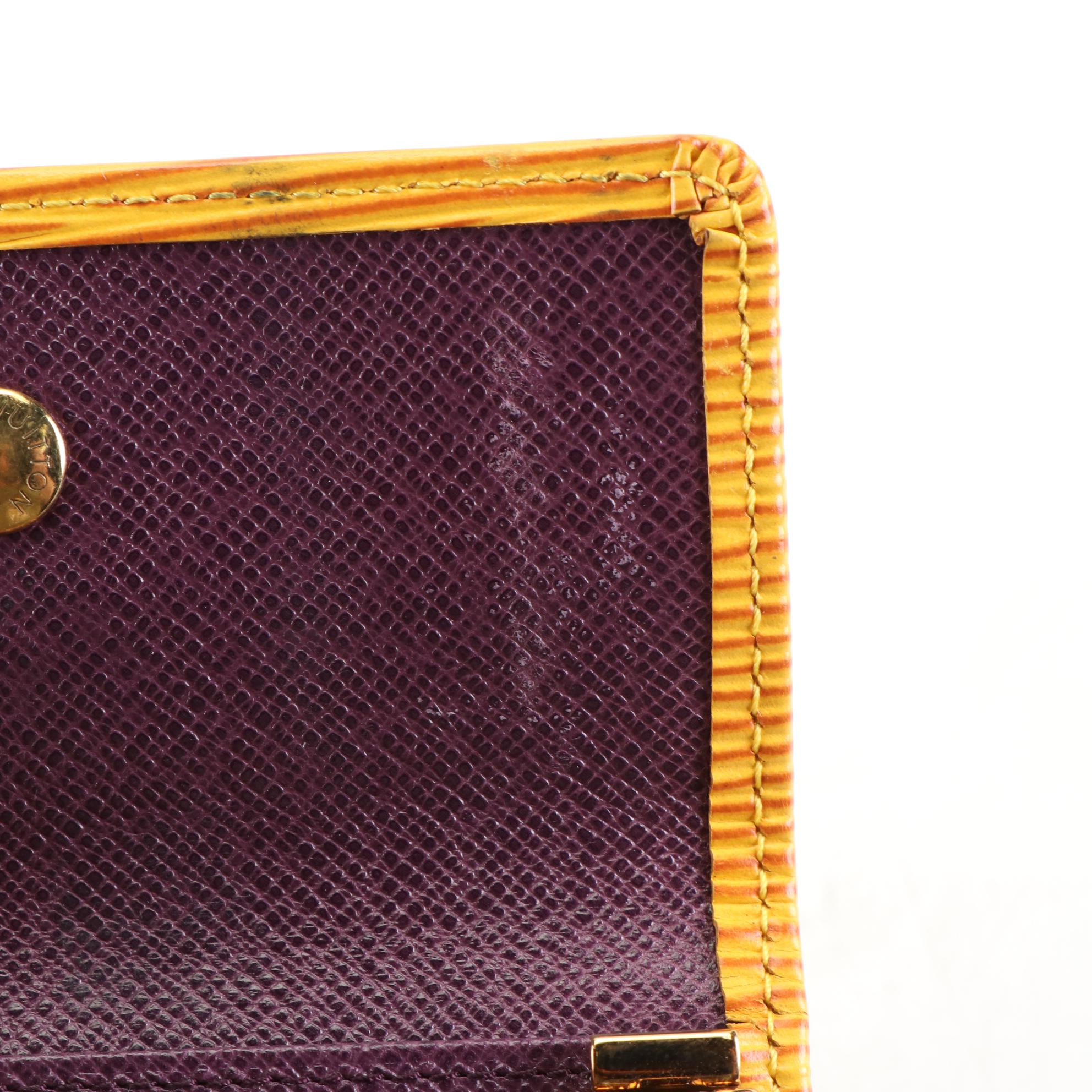 Louis Vuitton Four-Key Holder Case in Tassil Yellow Epi Leather