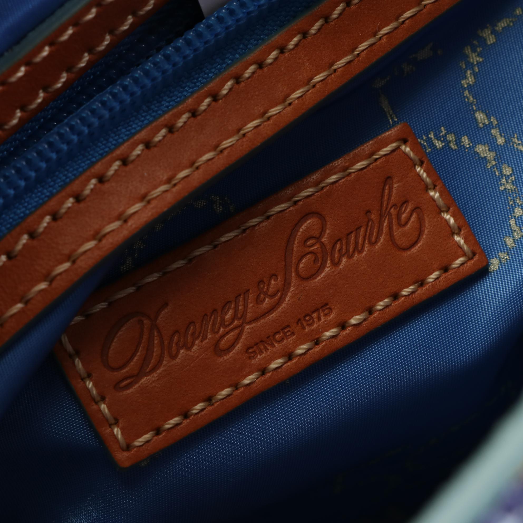 Dooney & Bourke Disney Celebration Print Satchel in Coated Canvas and Leather