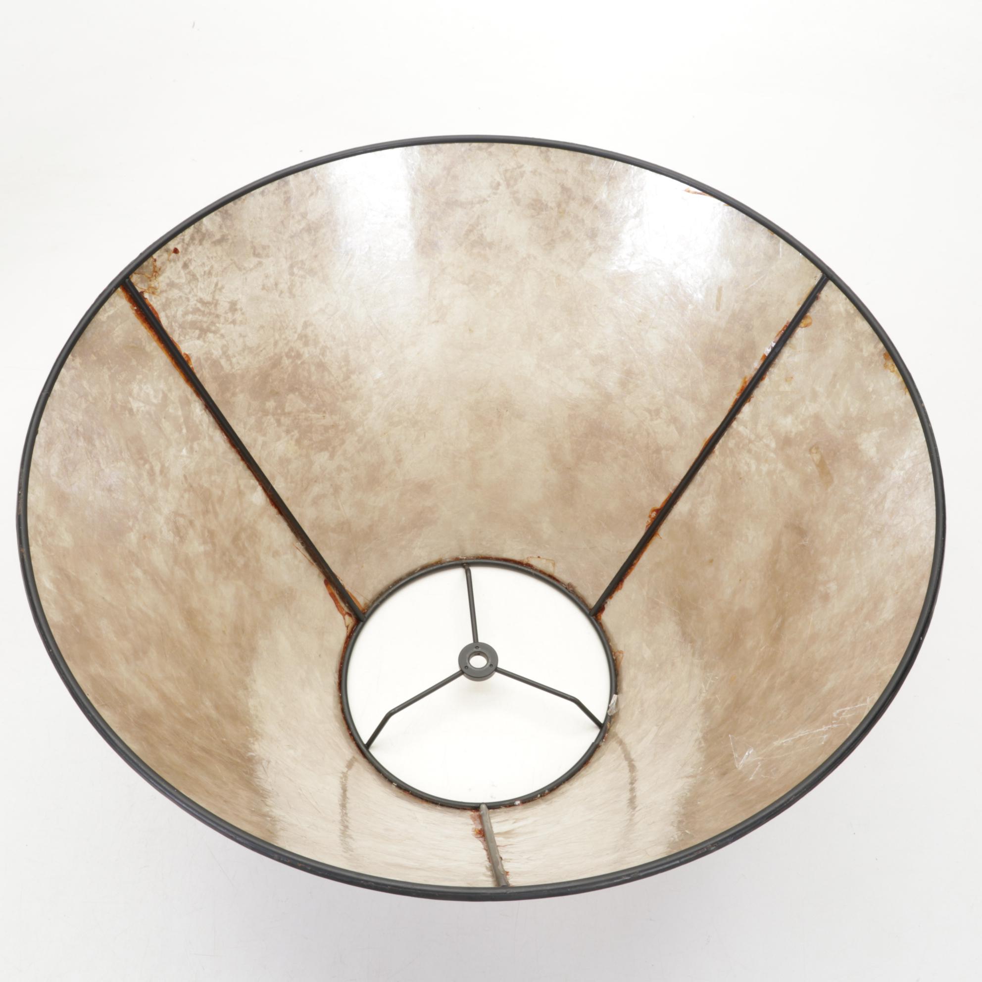 Brushed Nickel and Mica Table Lamp With Pottery Barn Decorator Pillows, More