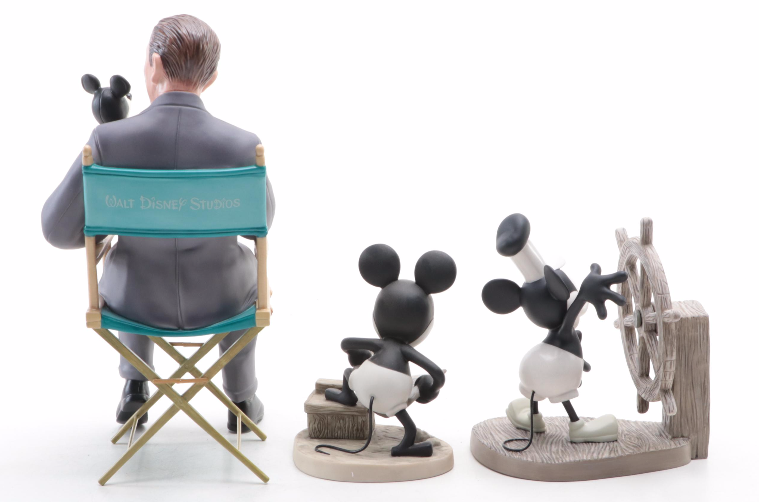 Walt Disney Collectors Society "Steamboat Willie" and More Disney Figurines