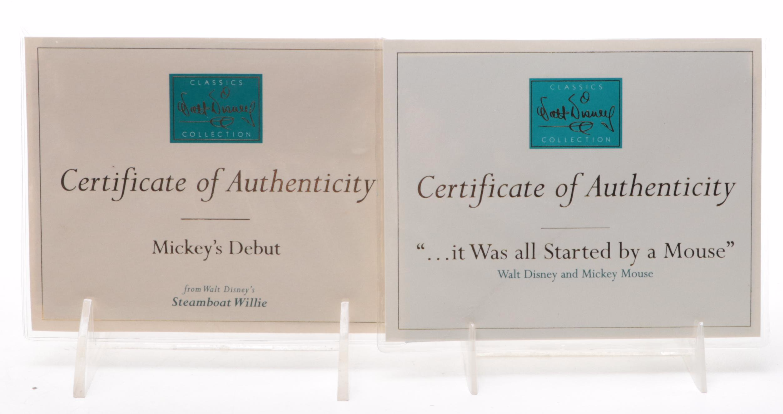 Walt Disney Collectors Society "Steamboat Willie" and More Disney Figurines