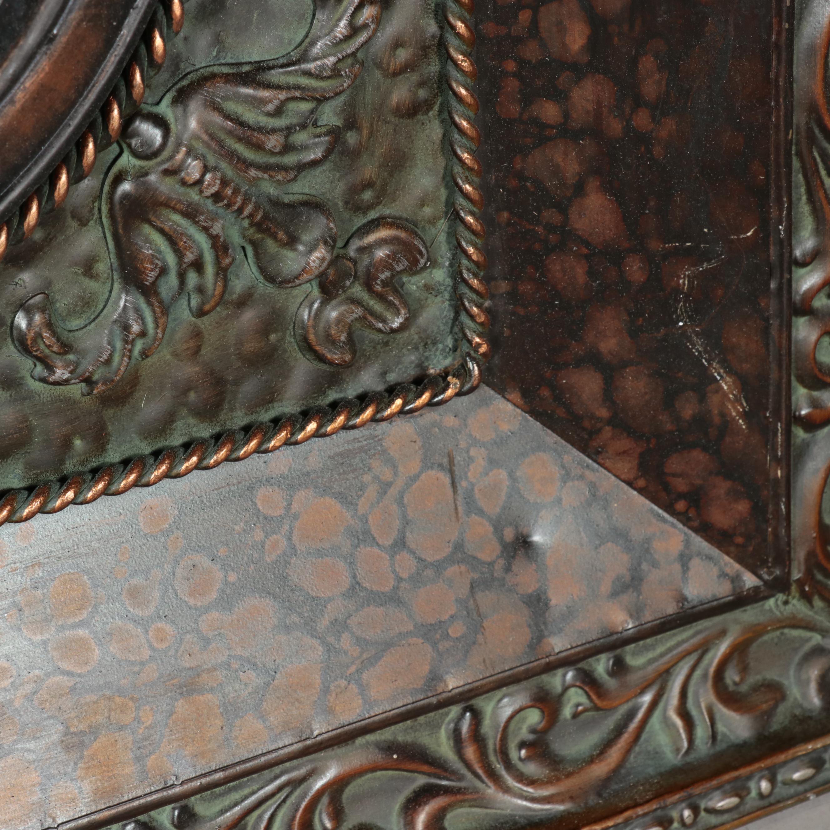 Foliate Motif Metal Relief Wall Panels