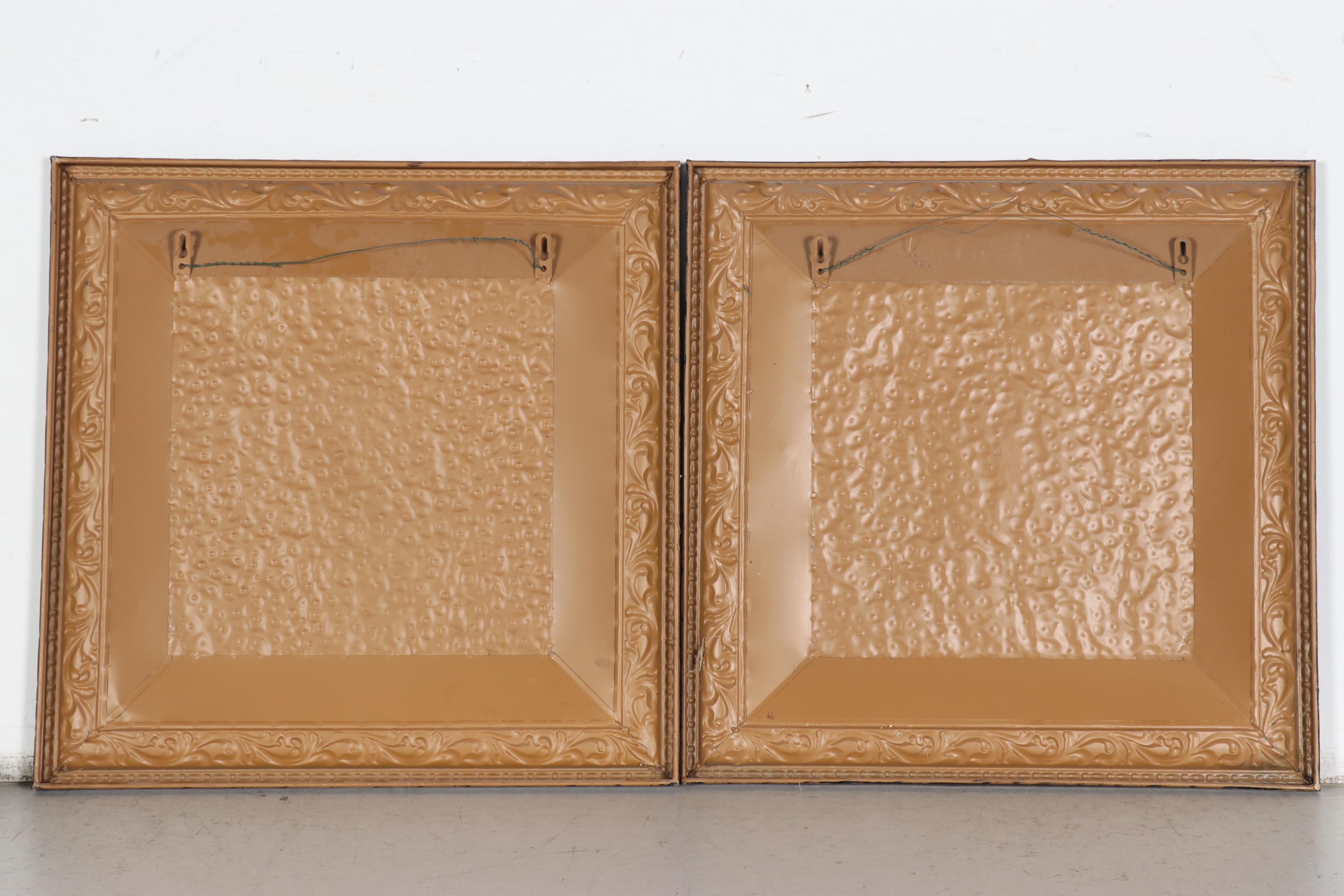 Foliate Motif Metal Relief Wall Panels