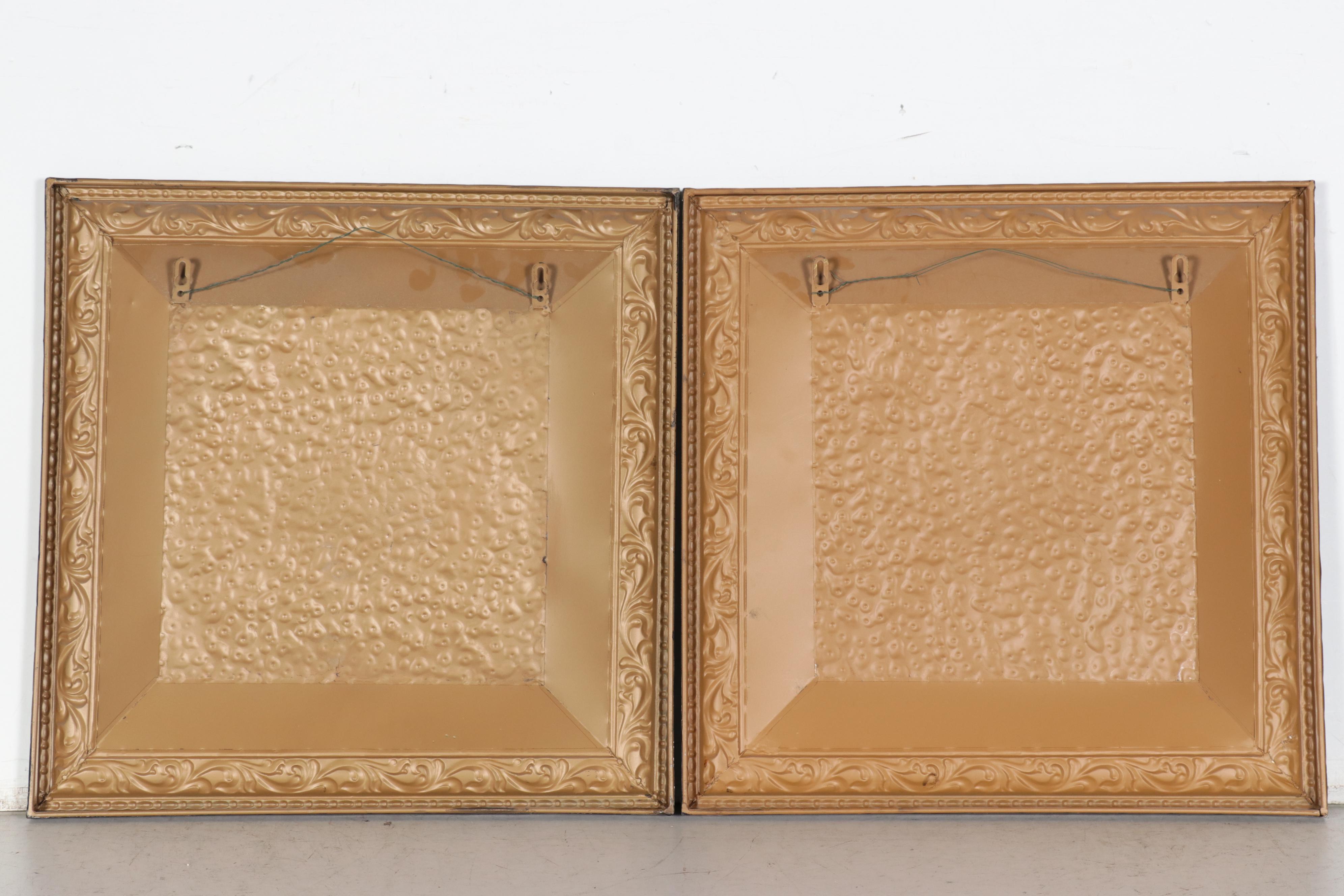 Foliate Motif Metal Relief Wall Panels