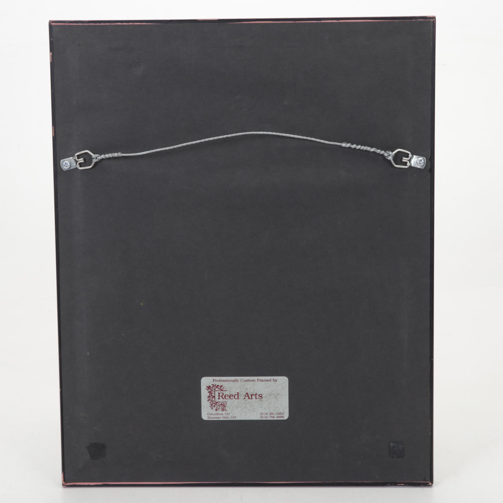 Abstract Mixed Media Painting "Flying Carpet," 1992