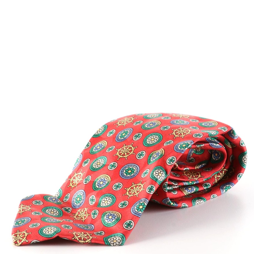 United Colors of Benetton Patterned Silk Jacquard Necktie