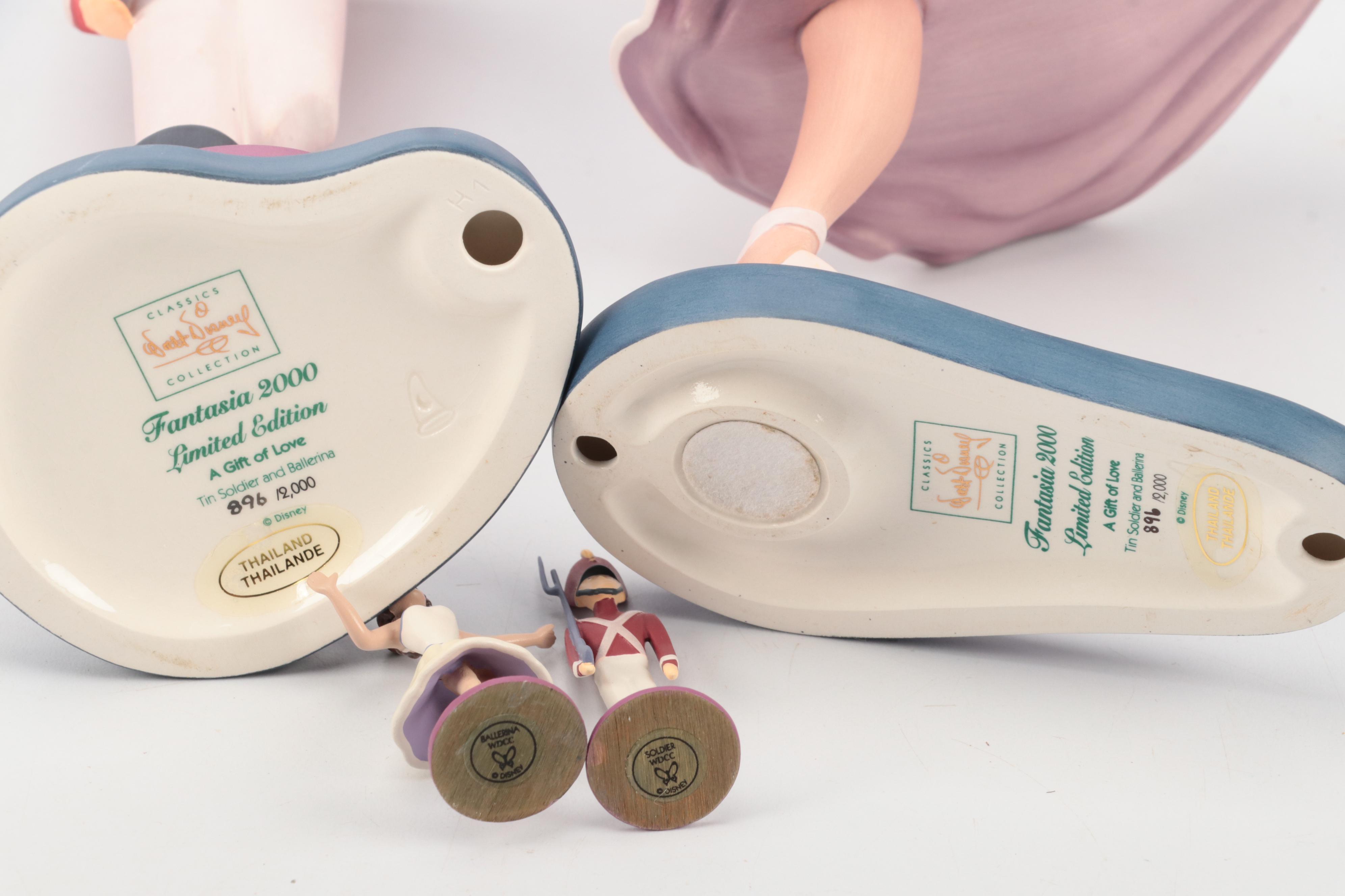 Walt Disney Classics Fantasia 2000 "A Gift of Love" and "Jealous Jack" Figurines