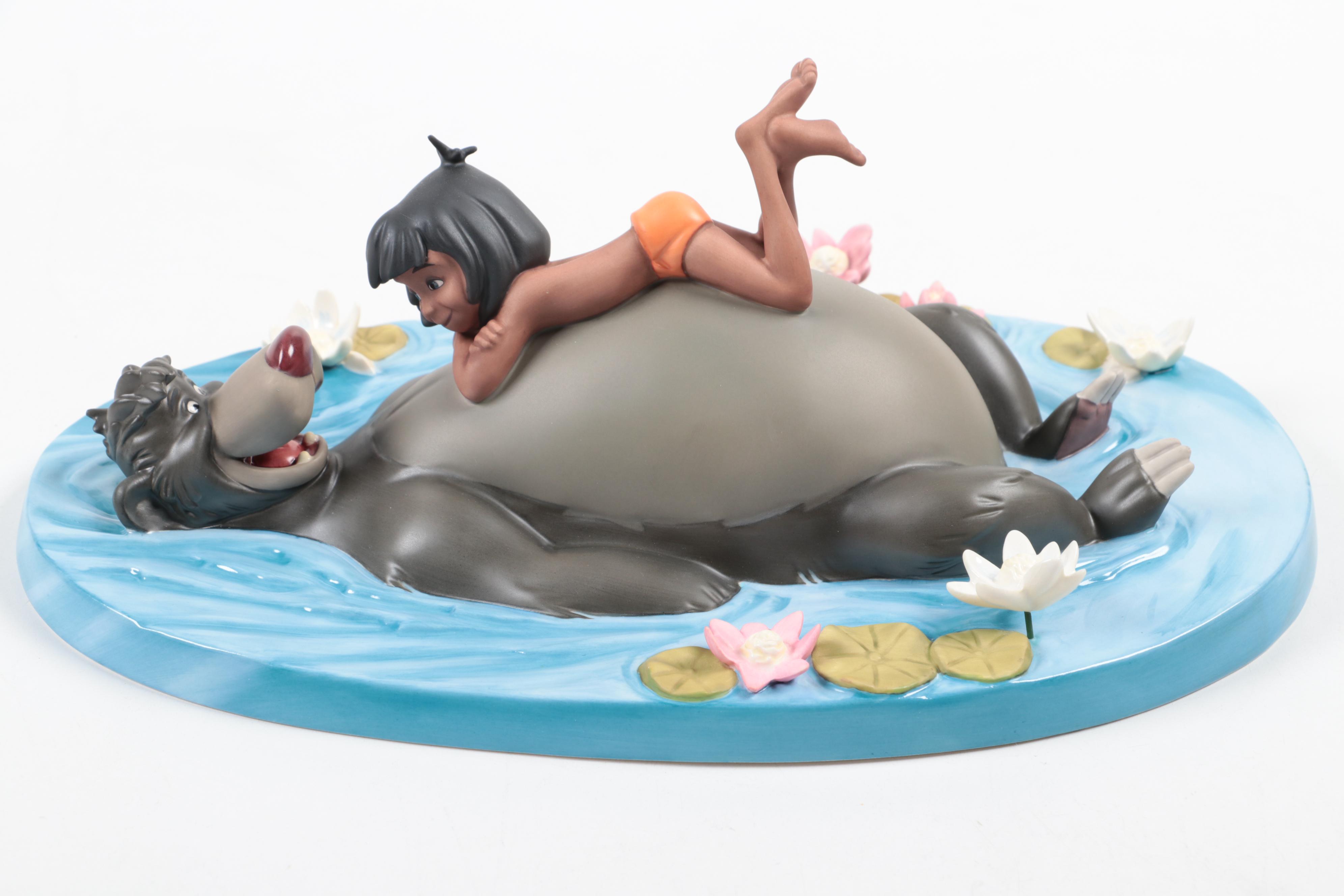 Disney Classics Collection "Baloo & Mowgli" and "Hathi, Jr." Ceramic Figurines