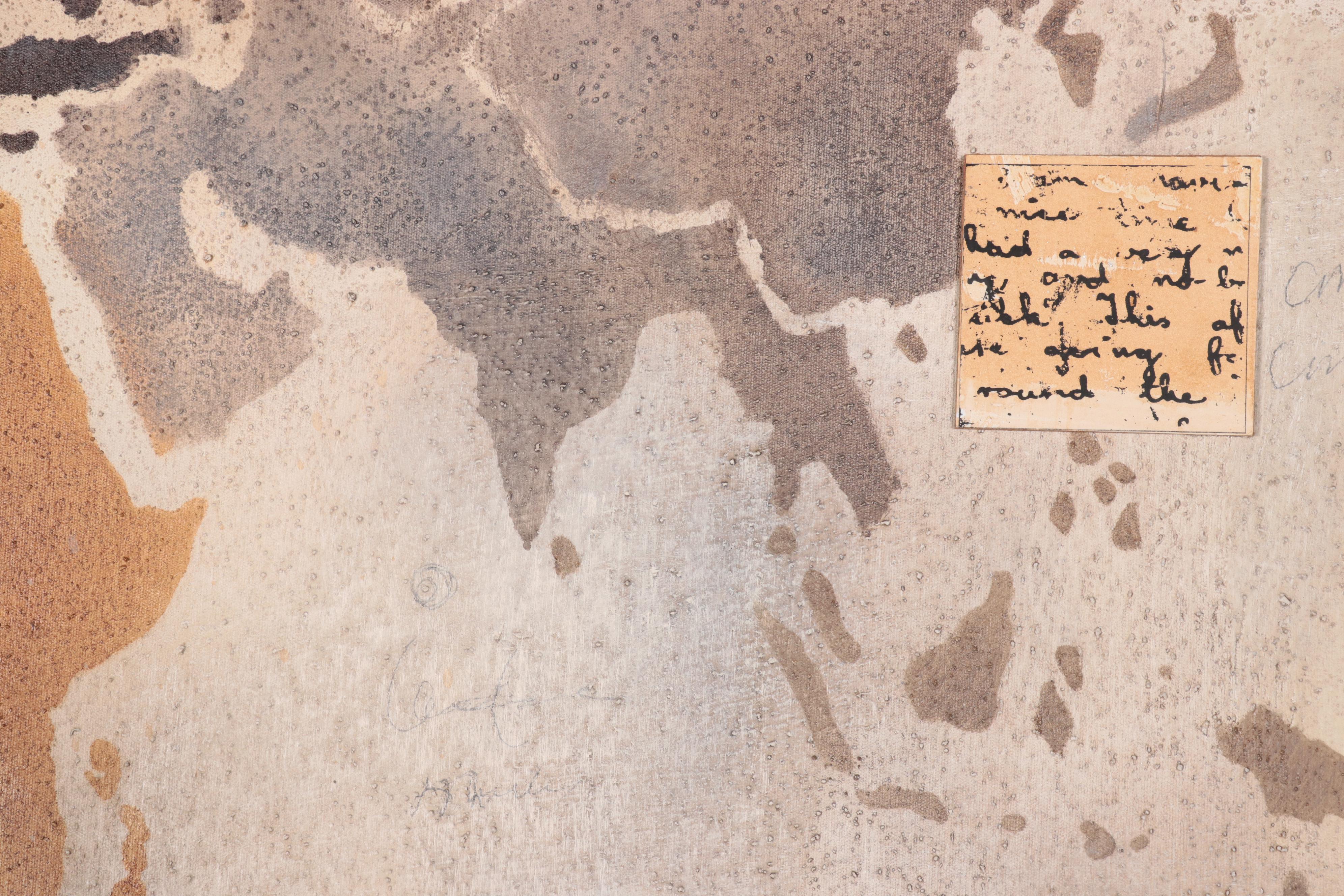 Manuela Jarry Mixed Media Painting World Map