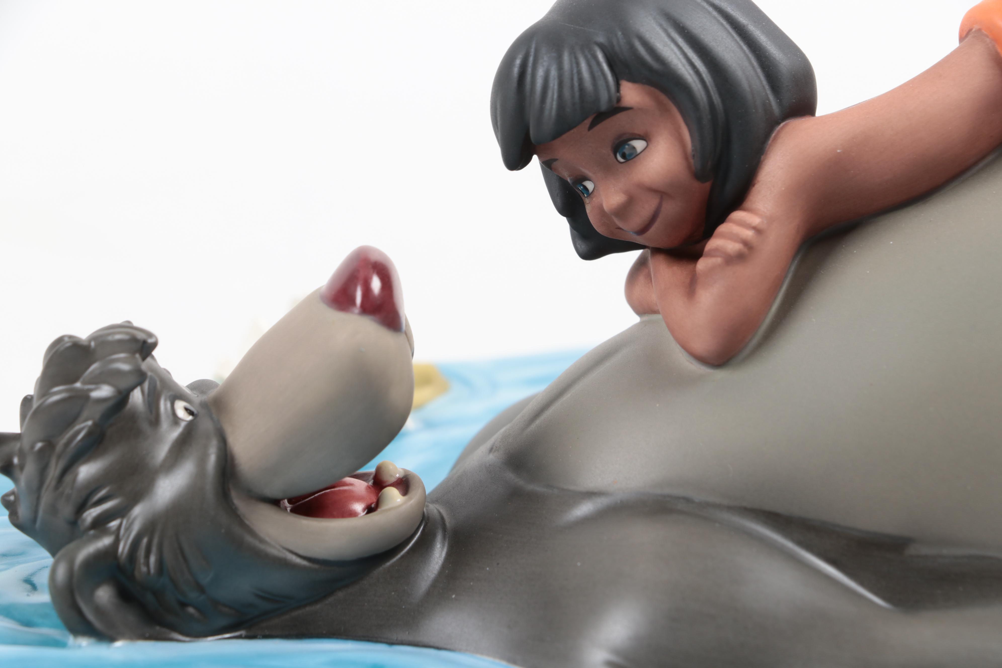 Disney Classics Collection "Baloo & Mowgli" and "Hathi, Jr." Ceramic Figurines
