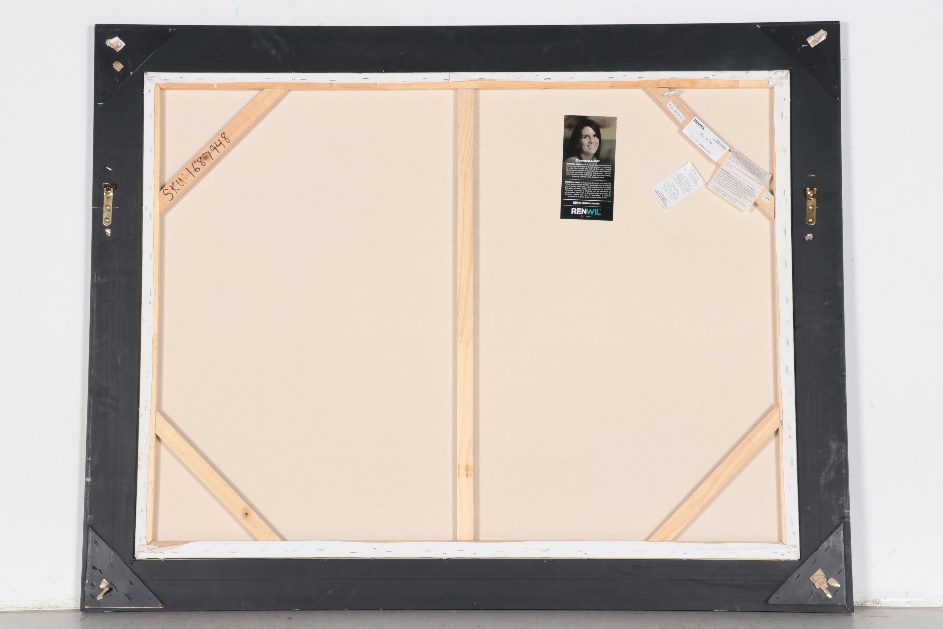 Manuela Jarry Mixed Media Painting World Map