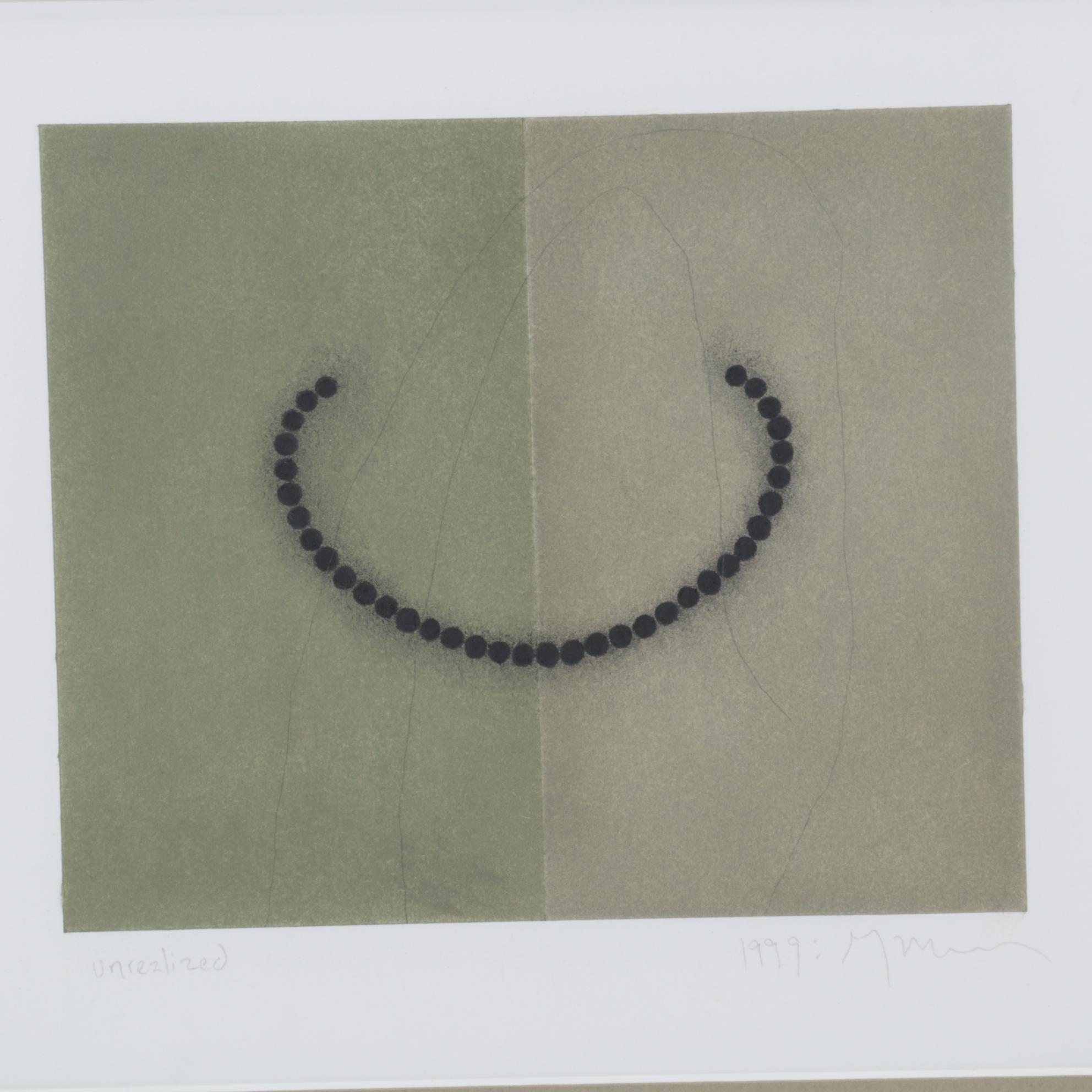 Greg Murr Pastel and Charcoal Drawing "Unrealized," 1999