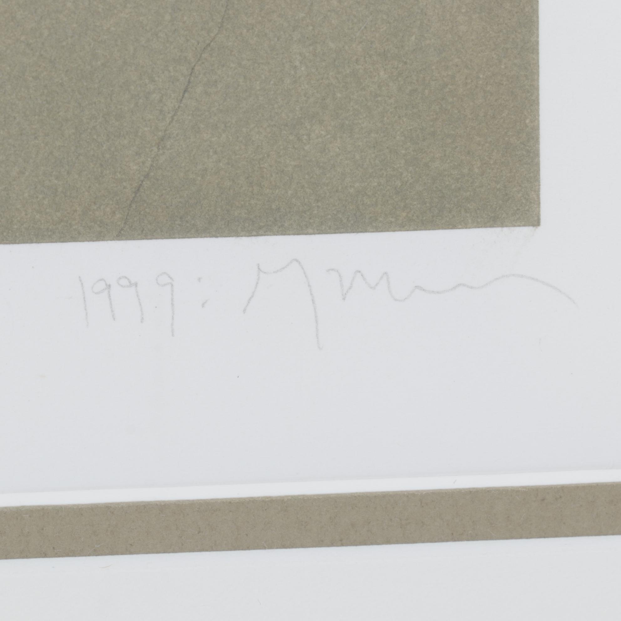 Greg Murr Pastel and Charcoal Drawing "Unrealized," 1999