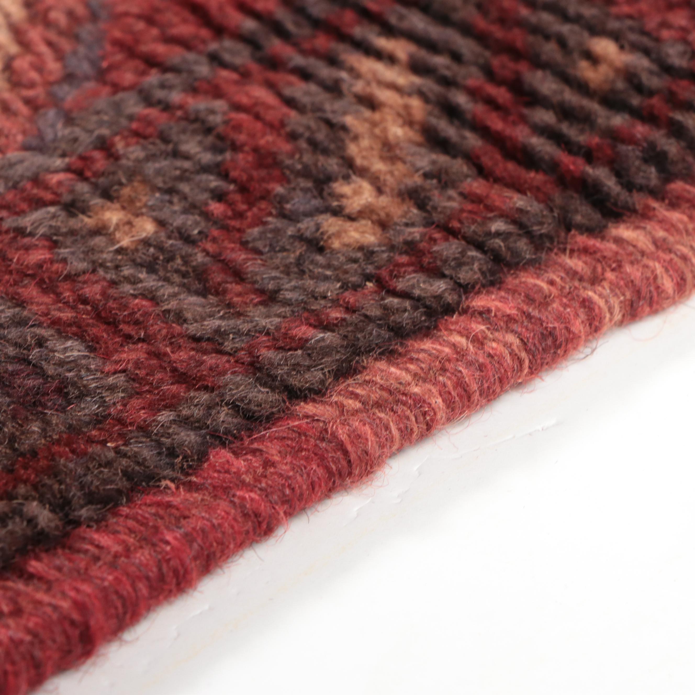 1'10 x 7'8 Handwoven Mixed-Technique Afghan Baluch Carpet Runner