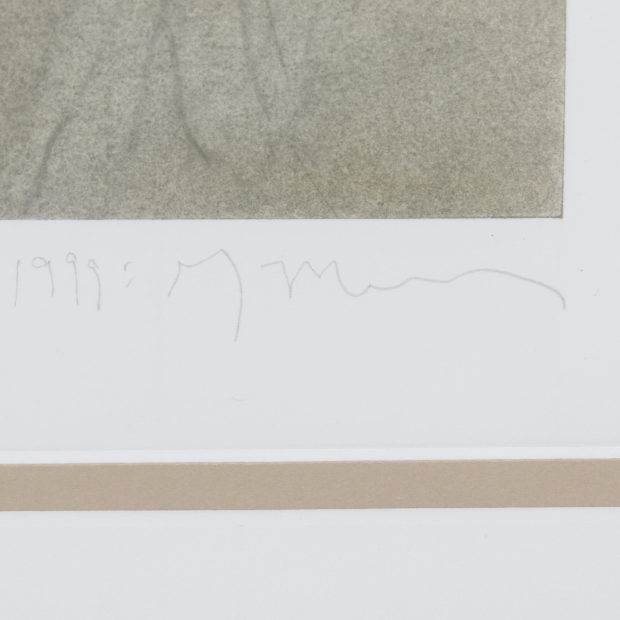 Greg Murr Pastel and Charcoal Drawing "The Way Things Are," 1999