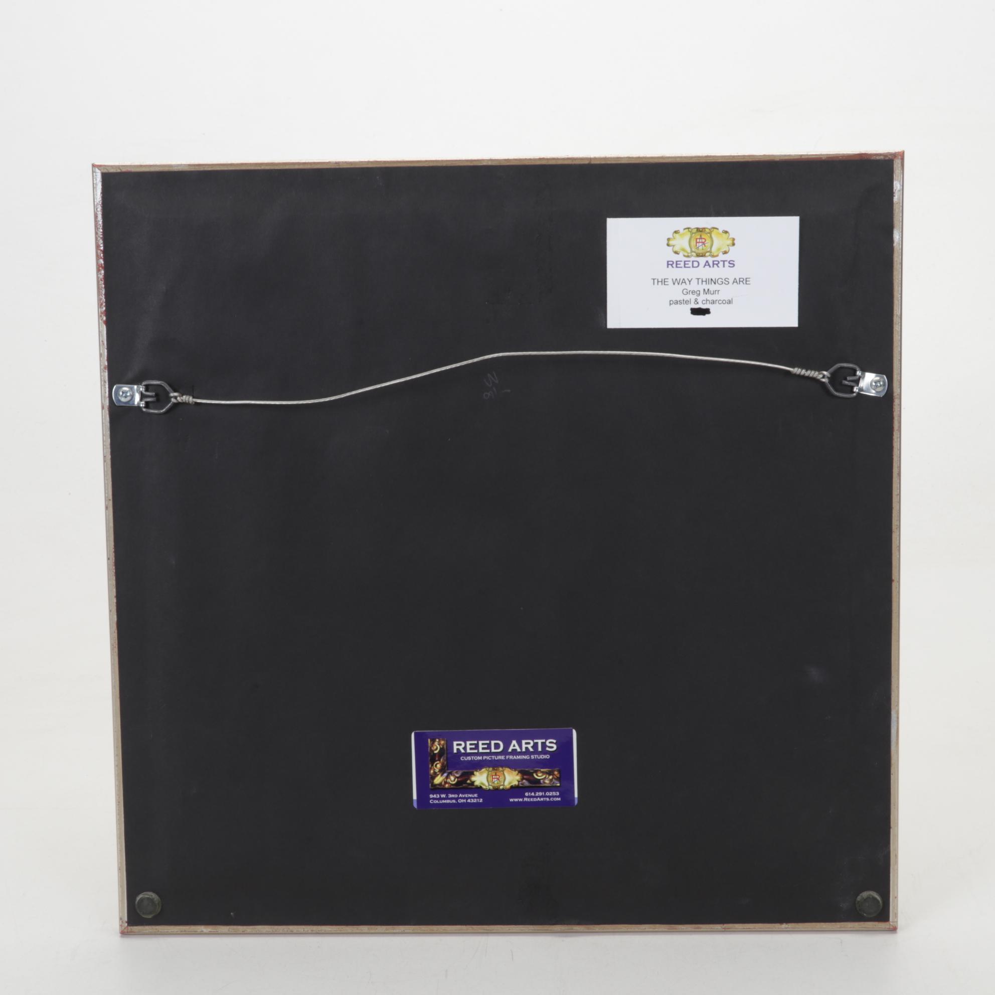 Greg Murr Pastel and Charcoal Drawing "The Way Things Are," 1999