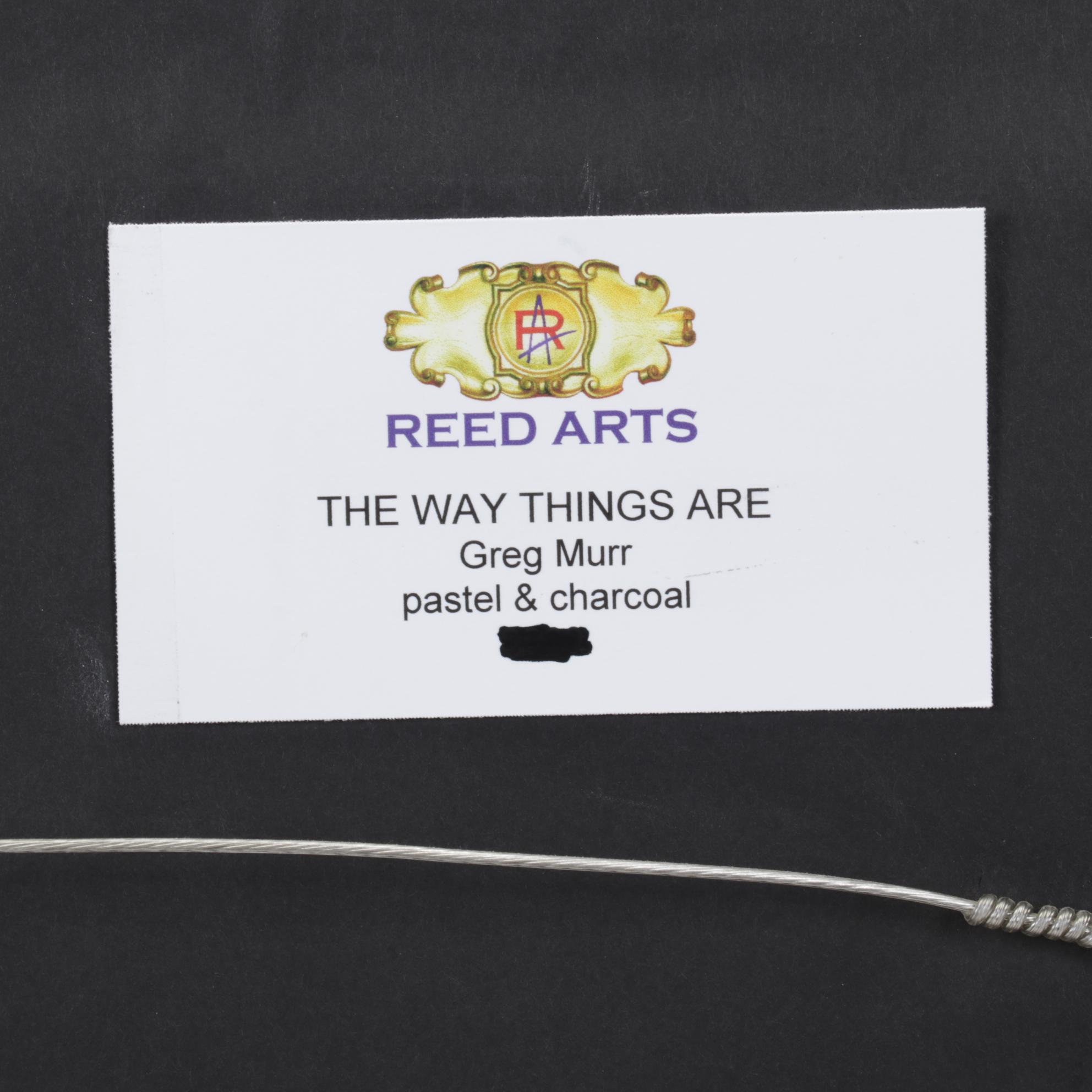 Greg Murr Pastel and Charcoal Drawing "The Way Things Are," 1999