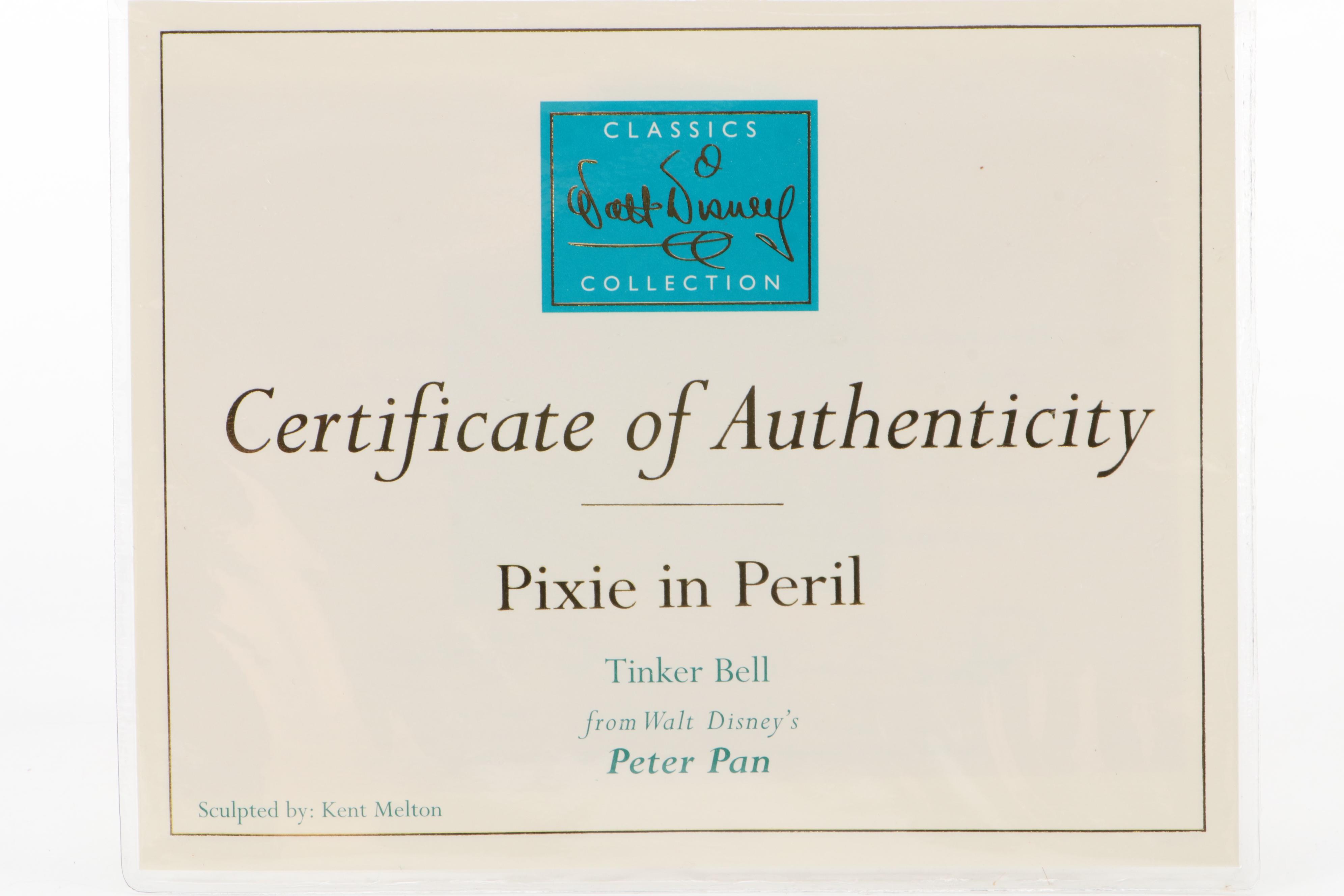 Walt Disney Collectors Society "Pixie in Peril" and More Peter Pan Figurines
