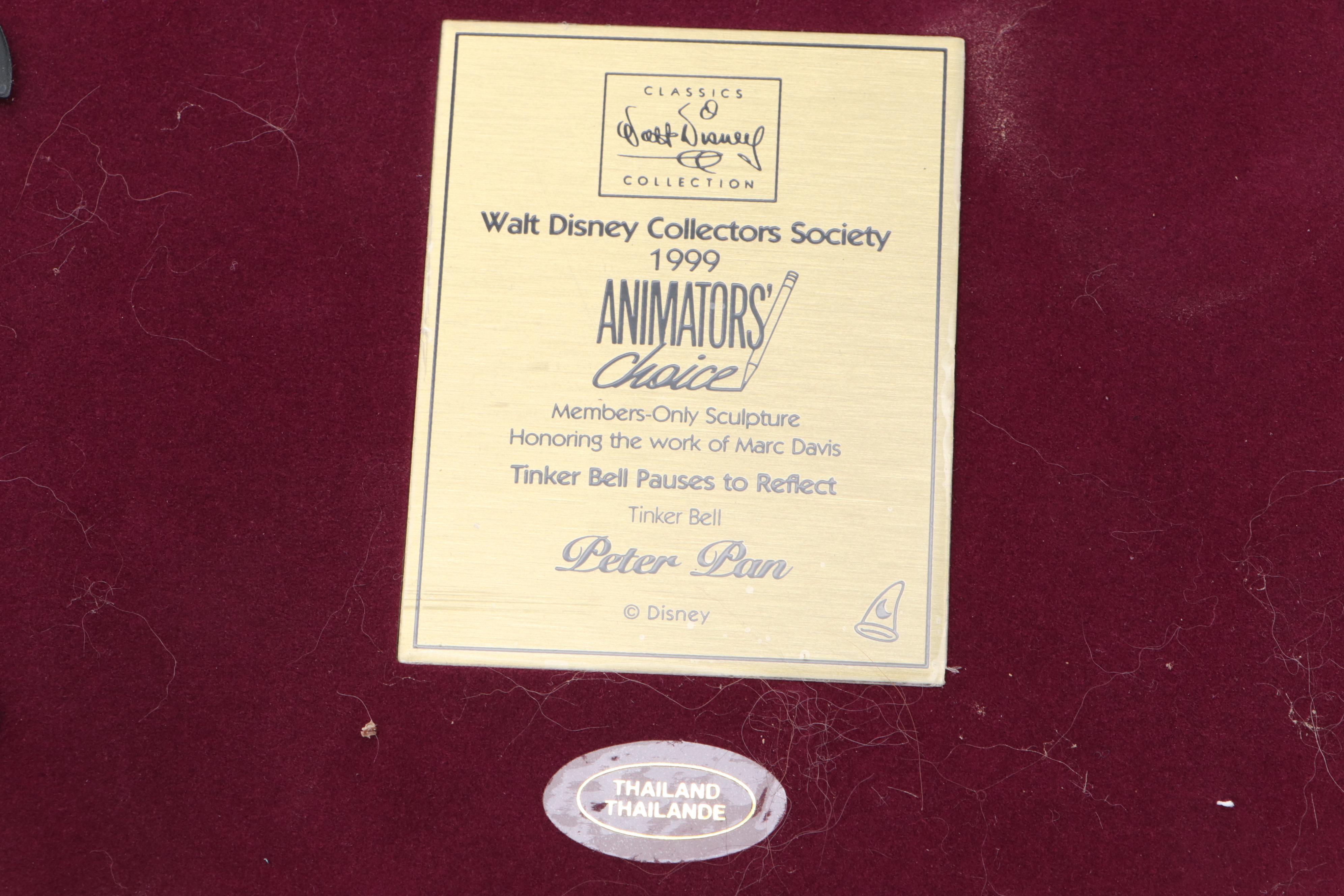 Walt Disney Collectors Society "Pixie in Peril" and More Peter Pan Figurines