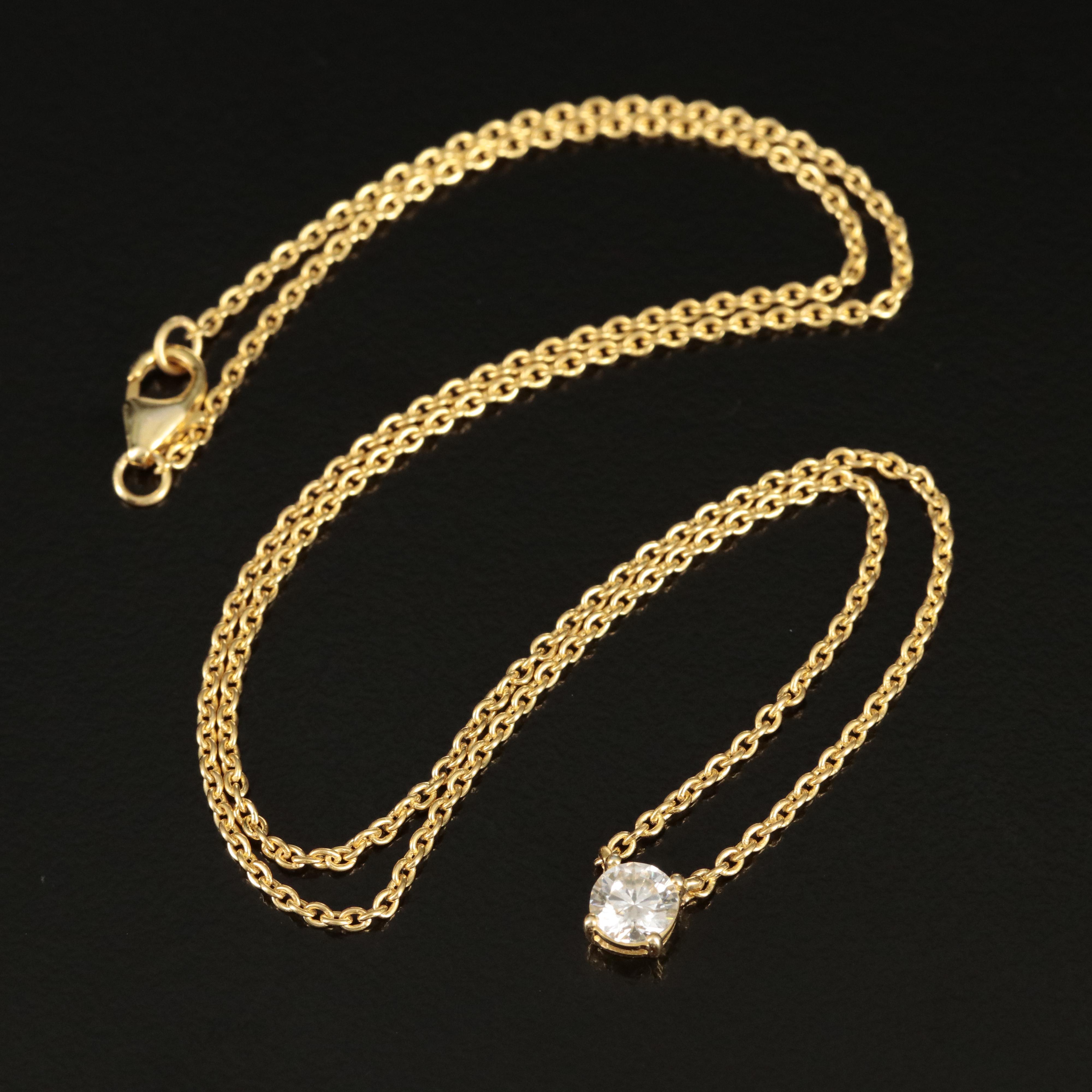 Sterling Moissanite Necklace