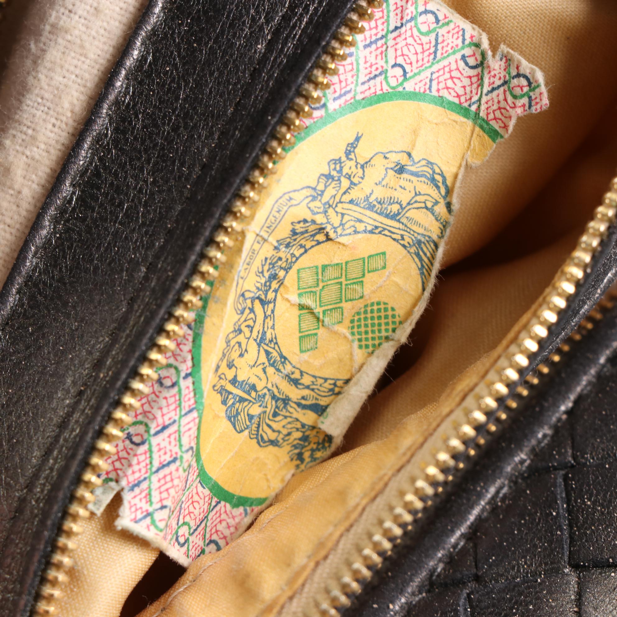 Bottega Veneta Metallic Intrecciato Leather Handbag