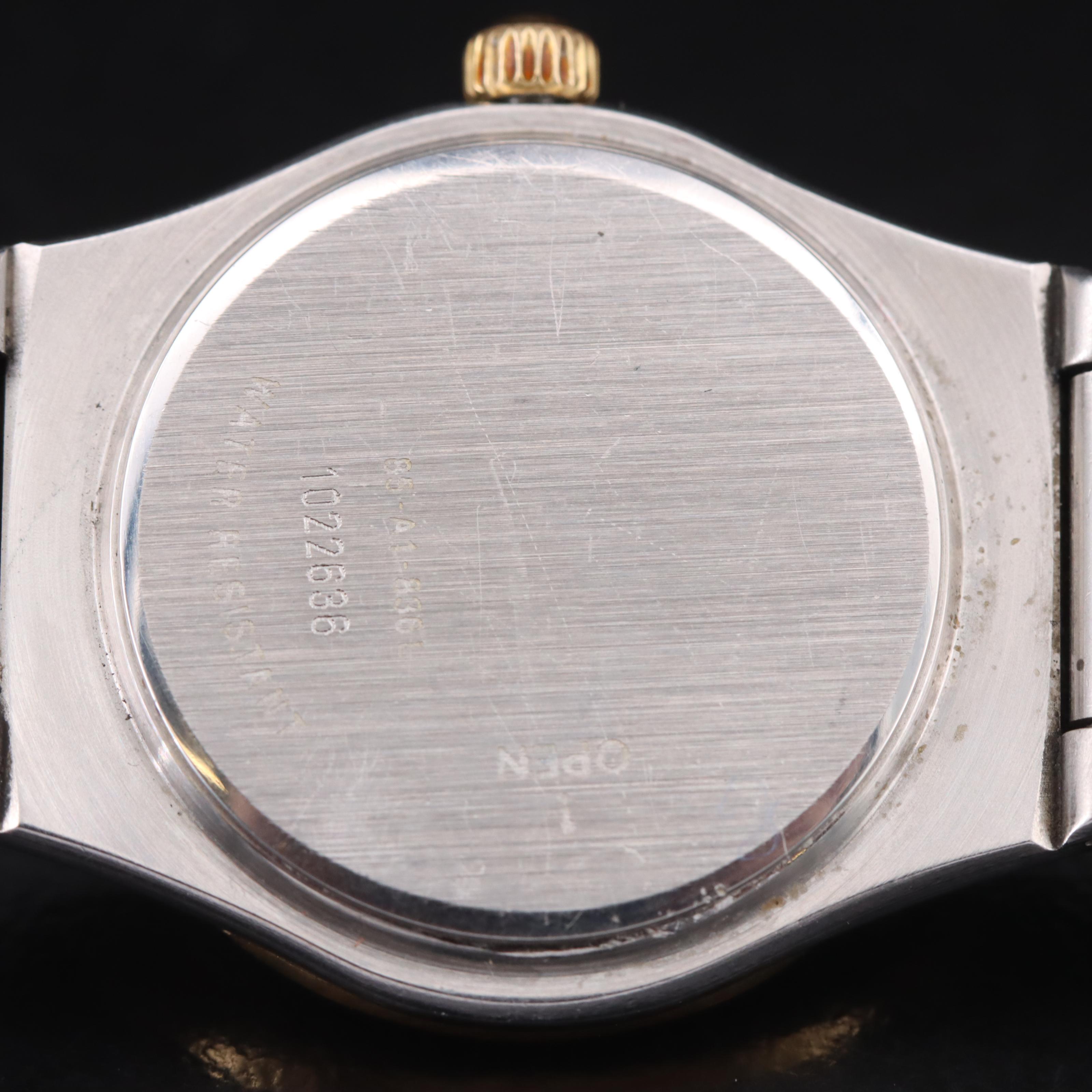 Movado 14K and Stainless Steel Diamond Watch