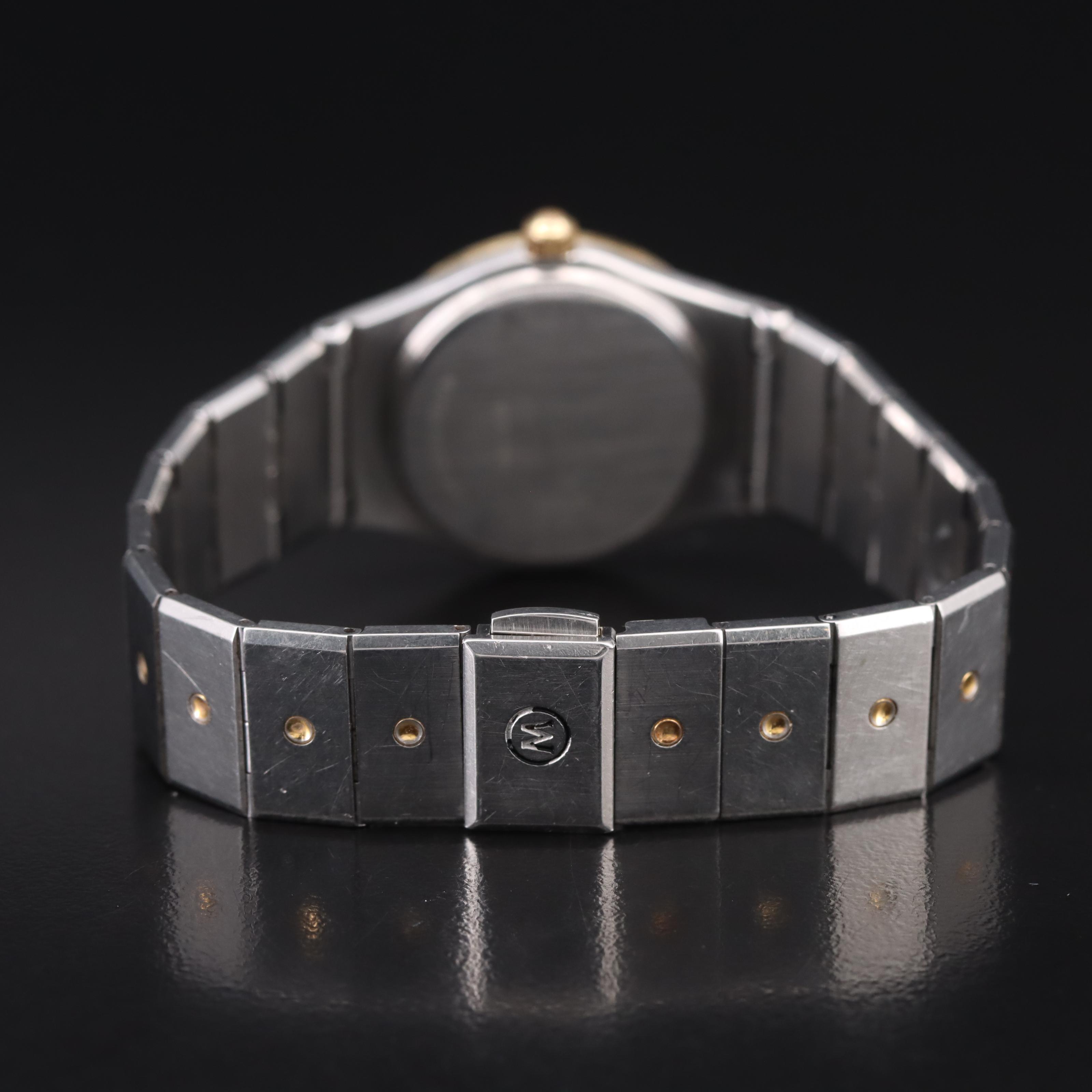 Movado 14K and Stainless Steel Diamond Watch