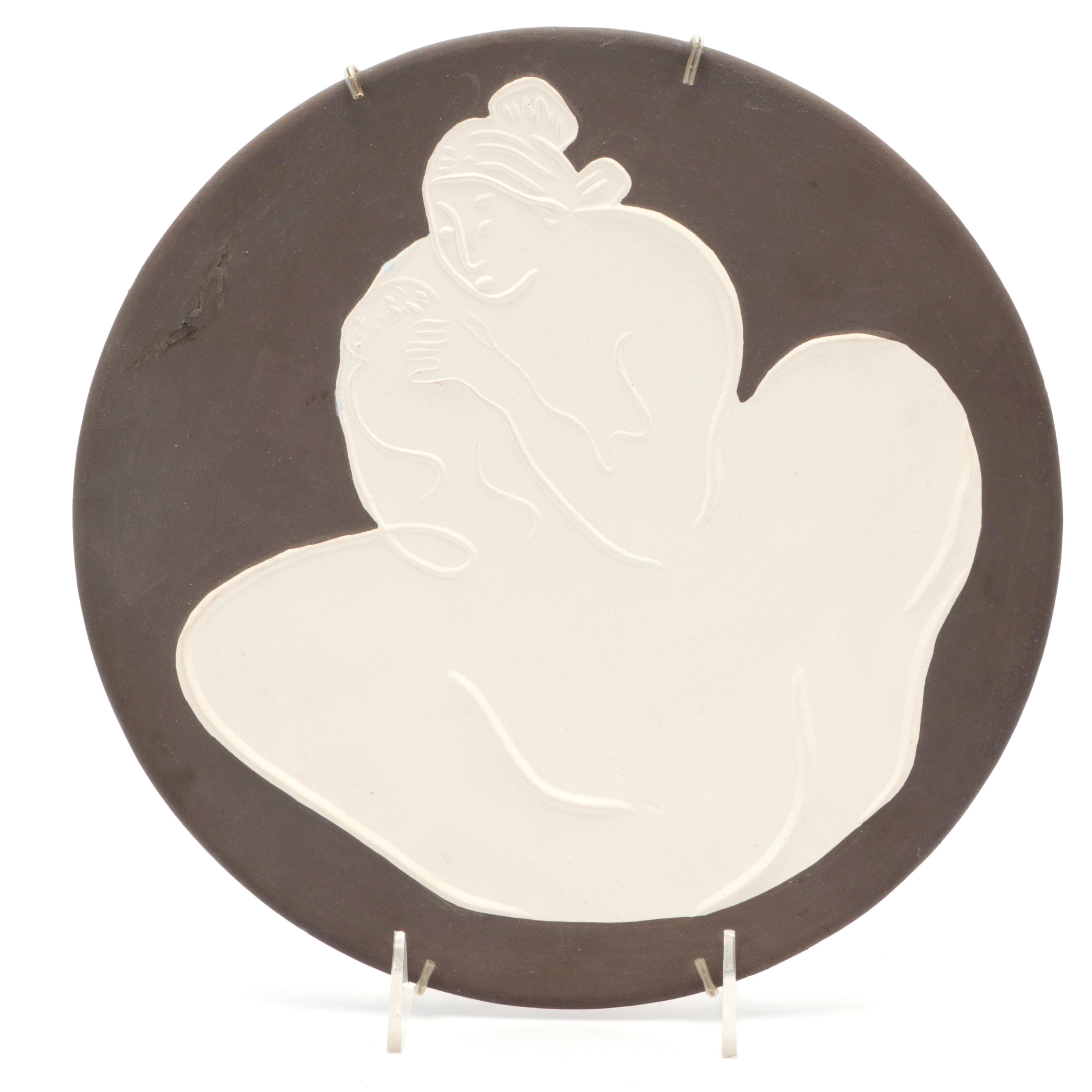 R. C. Gorman "Earth Child" State II Ceramic Plate, 1979