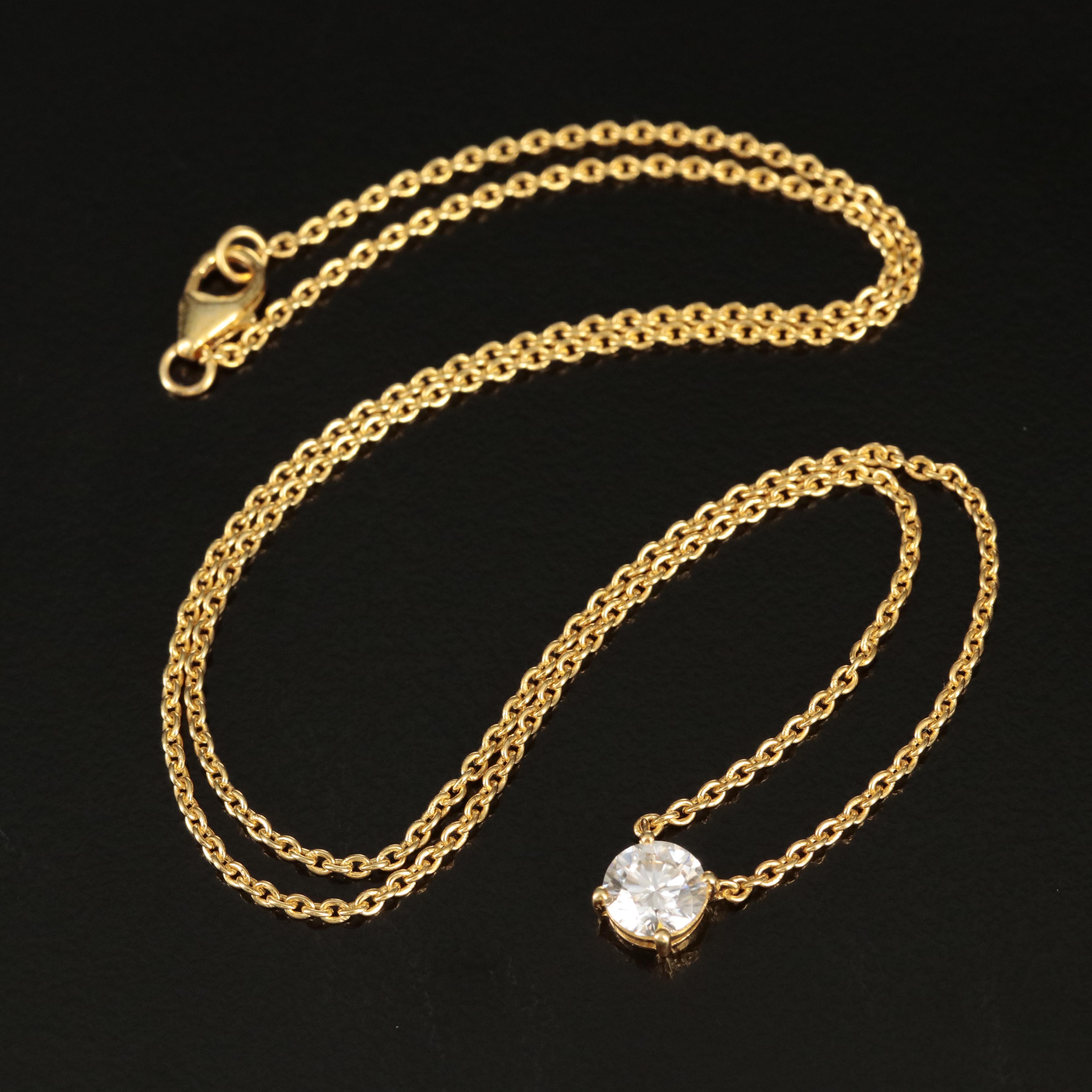 Sterling Moissanite Necklace