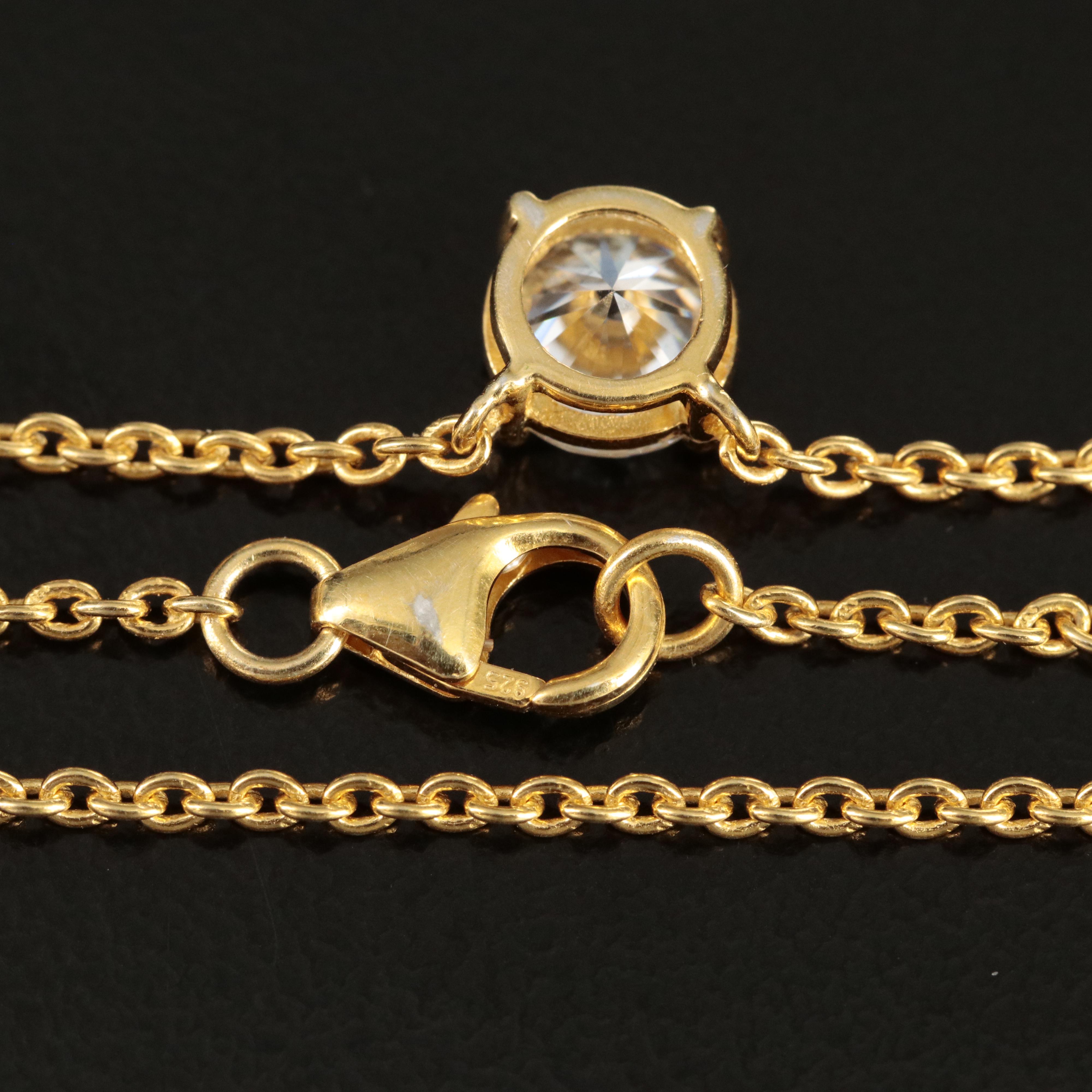 Sterling Moissanite Necklace