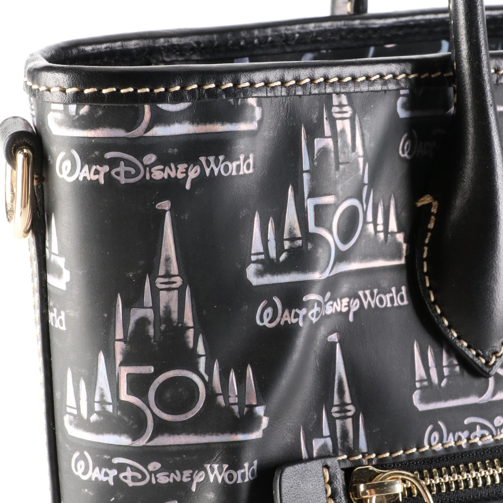 Dooney & Bourke Walt Disney World 50th Anniversary Tote in Printed Leather