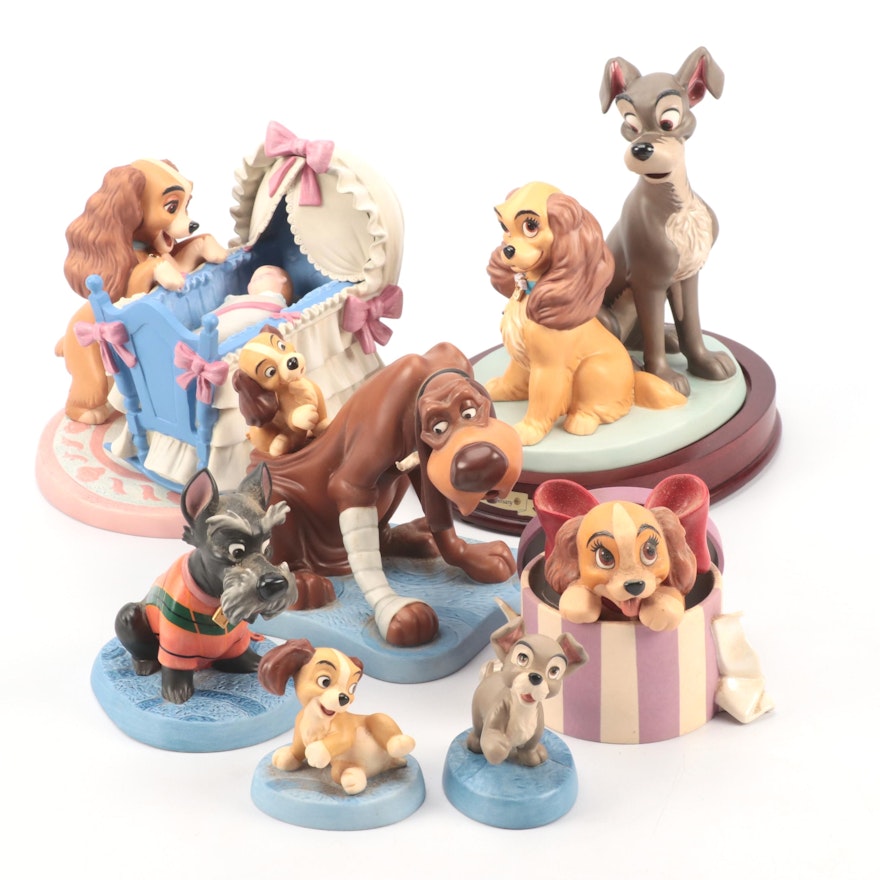 Disney Classics Collection "Lady & the Tramp" and Other Ceramic Figurines