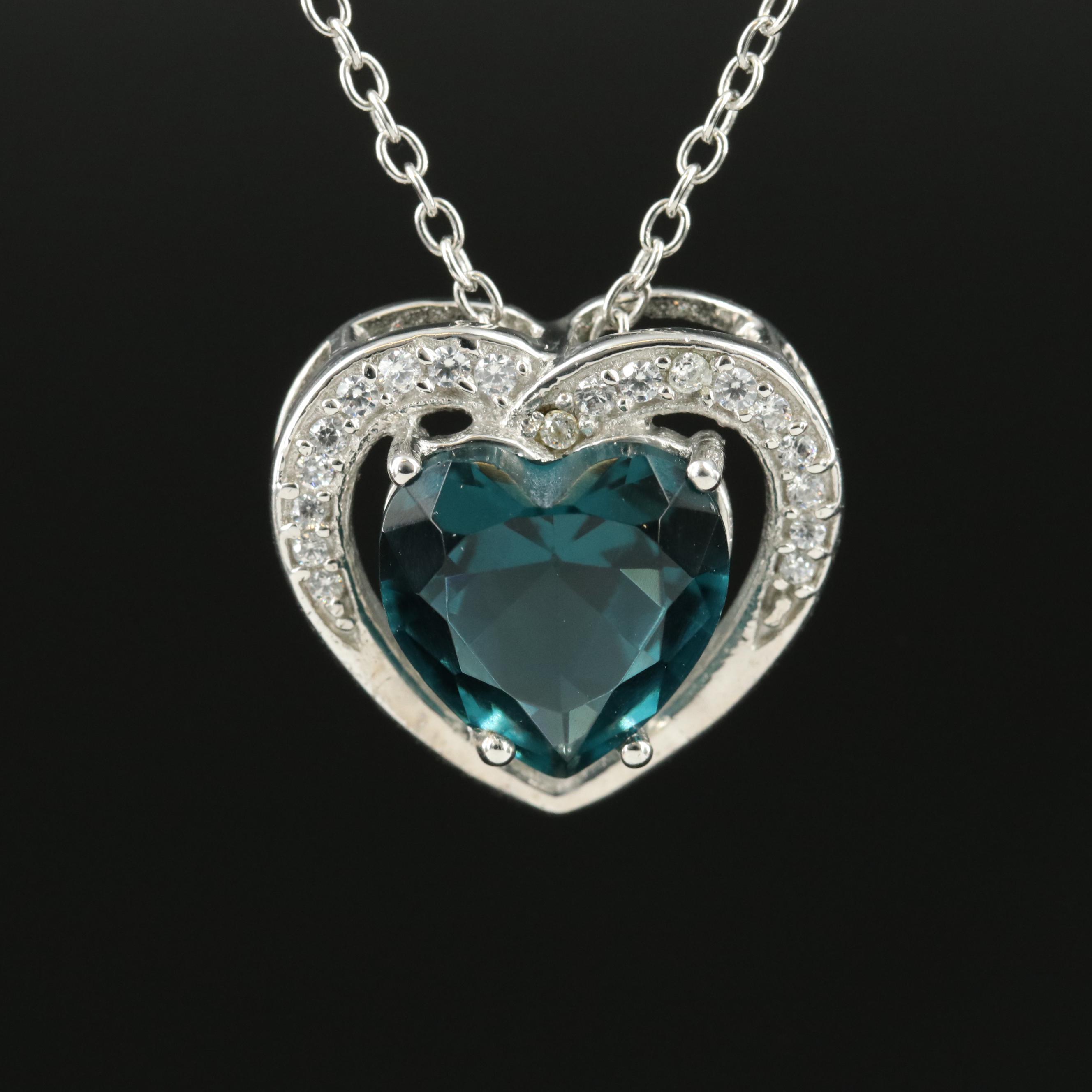 Sterling Heart Pendant Necklace