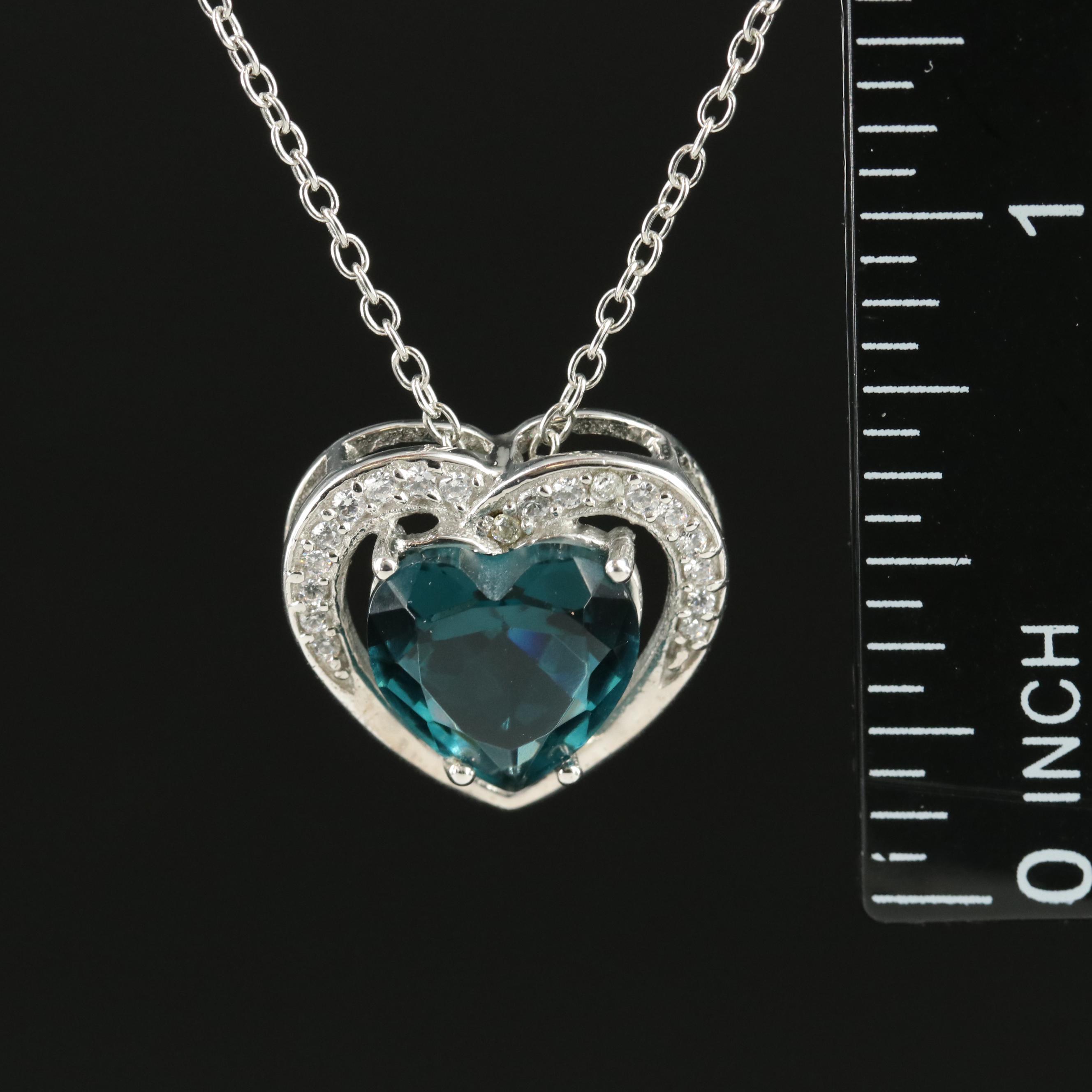 Sterling Heart Pendant Necklace