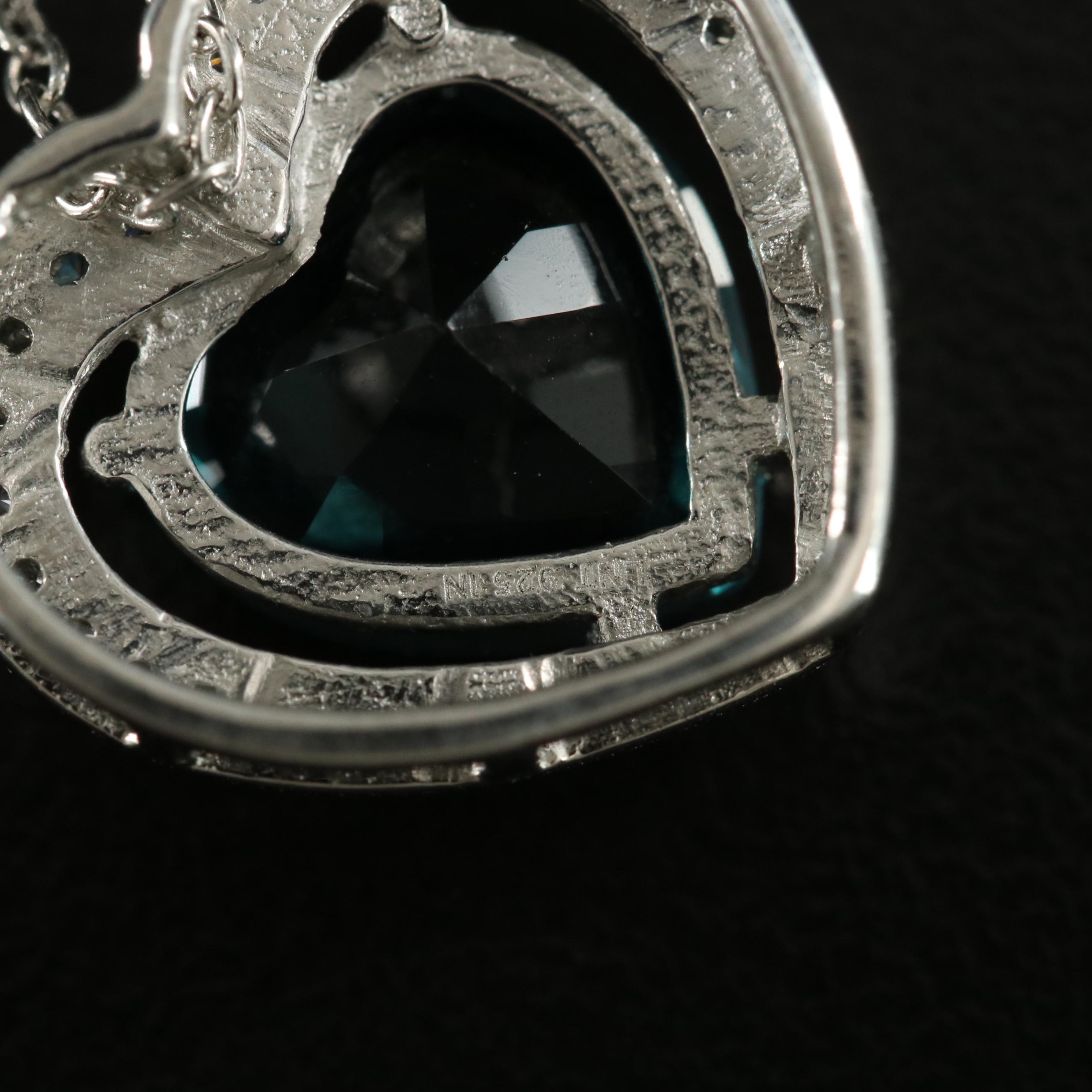 Sterling Heart Pendant Necklace