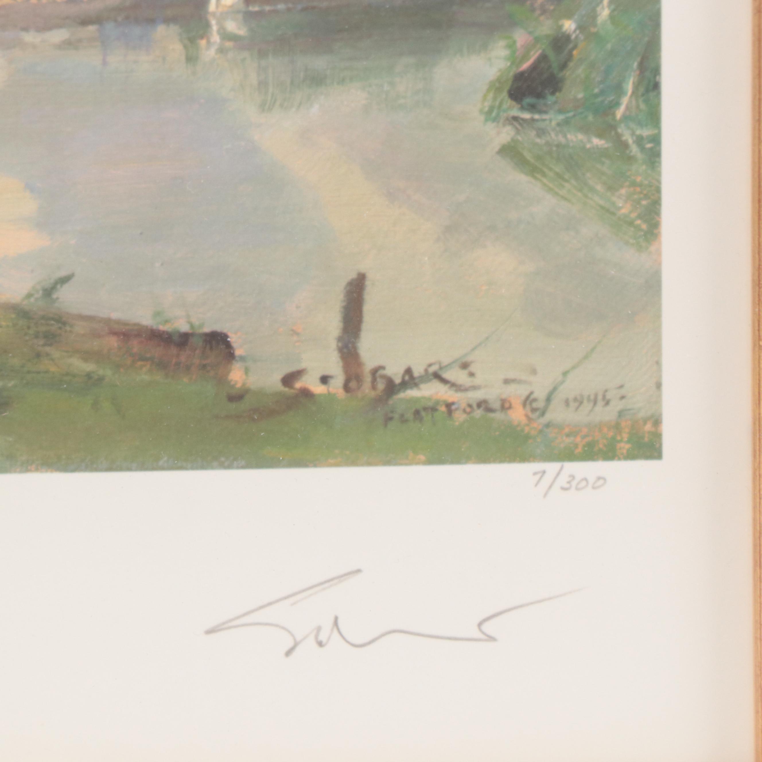 John Stobart Offset Lithograph "Dedham Vale," 2008