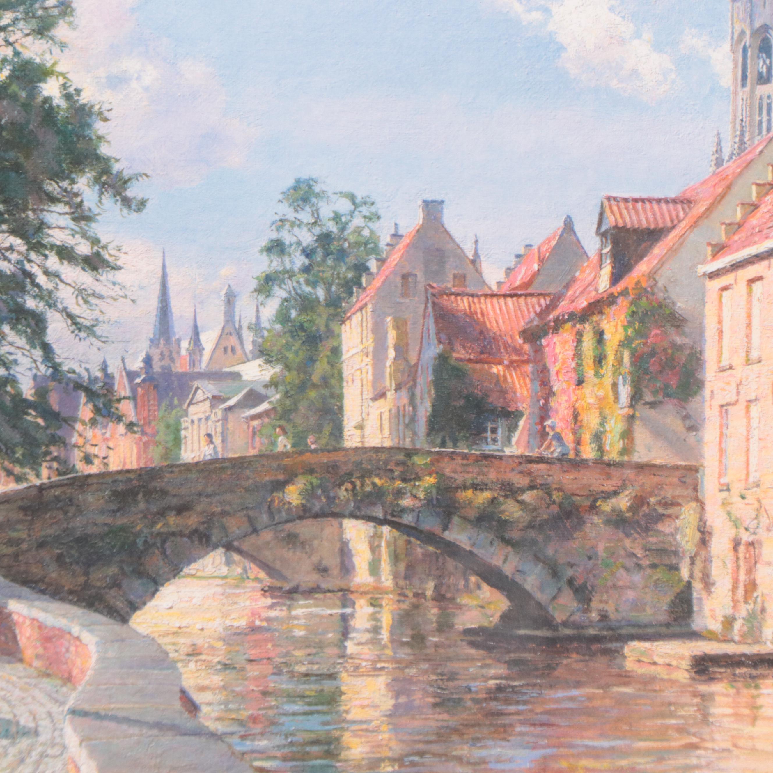 John Stobart Offset Lithograph "Bruges," 2005