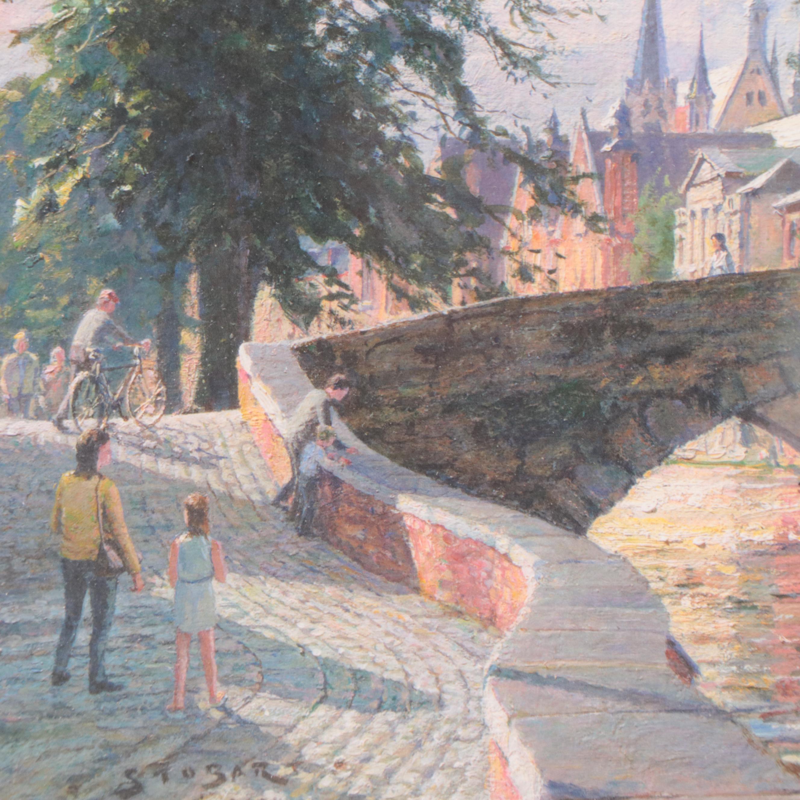 John Stobart Offset Lithograph "Bruges," 2005