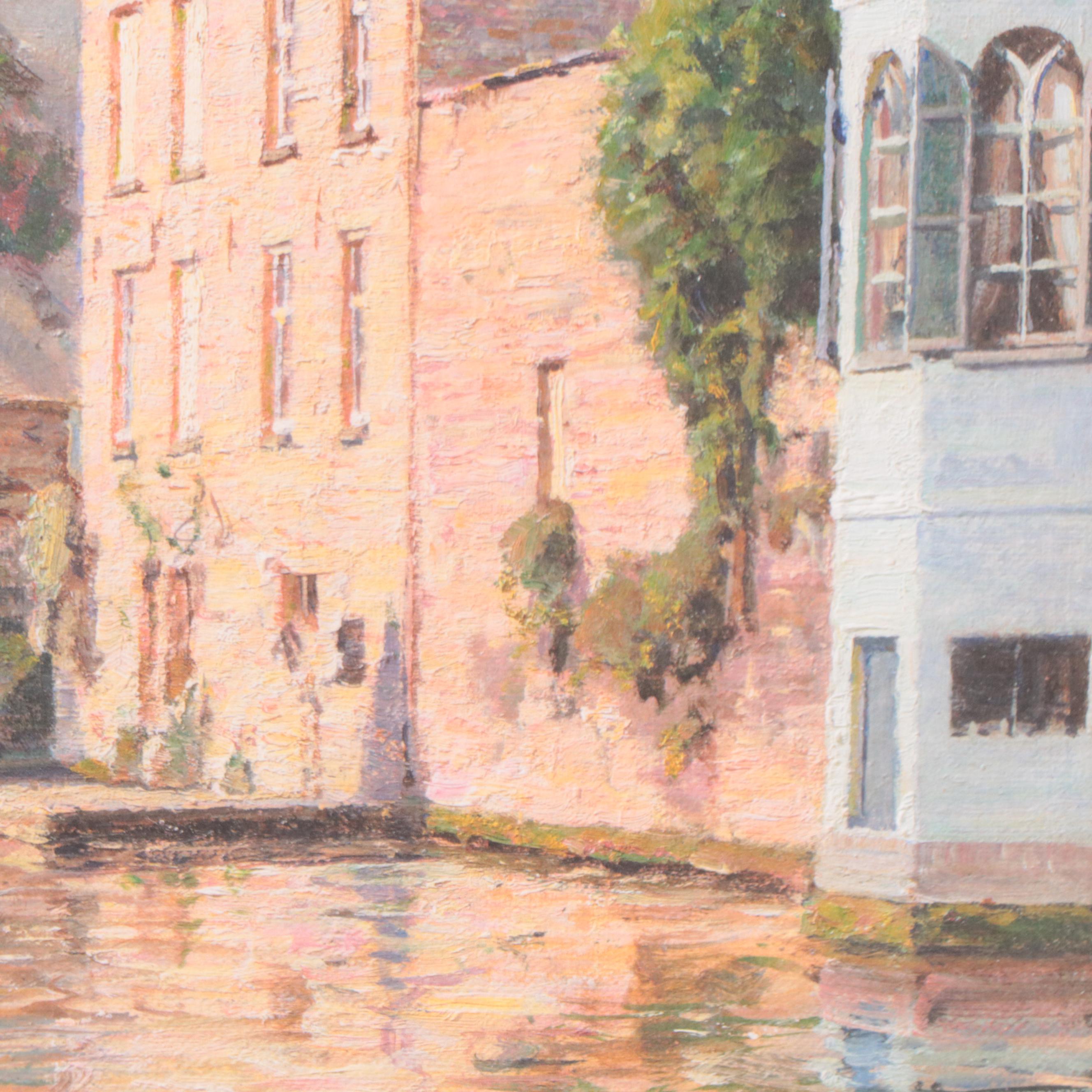 John Stobart Offset Lithograph "Bruges," 2005