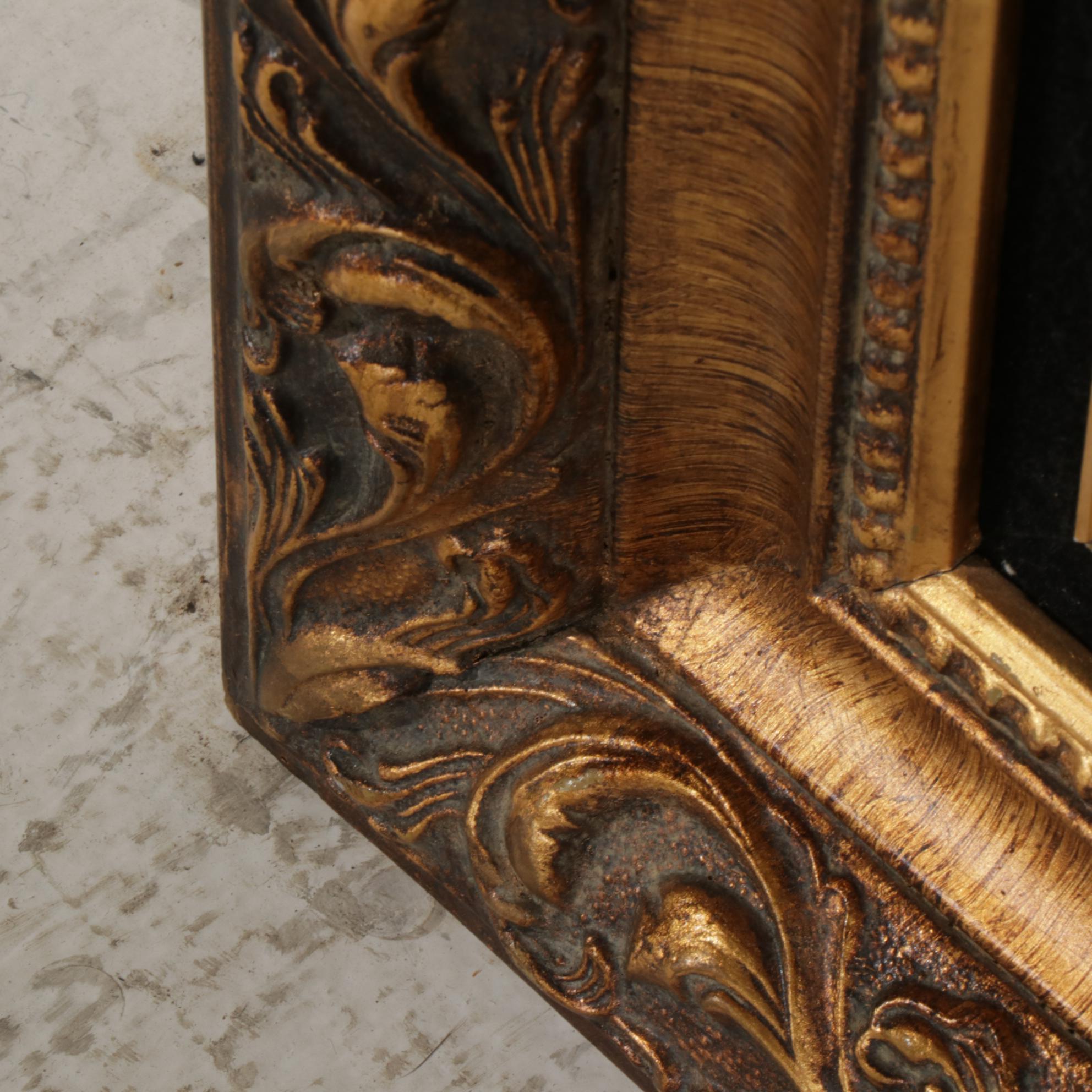 C. A. Pliego Forest Pond Landscape Oil Painting, Late 20th Century