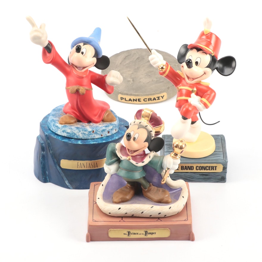 Walt Disney Classics Collection "Strike Up the Band" and Other Mickey Figurines