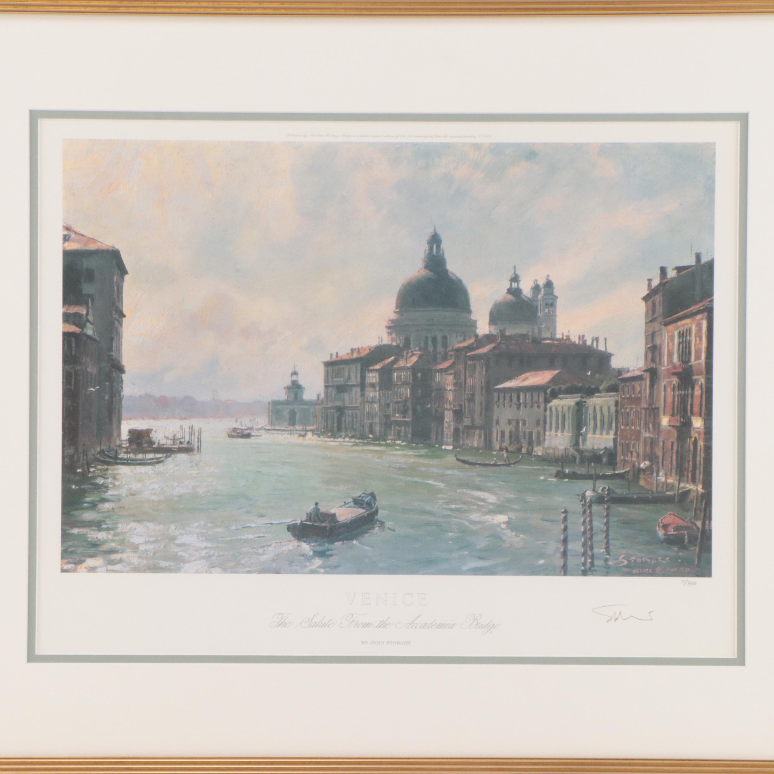 John Stobart Offset Lithograph "Venice," 2005