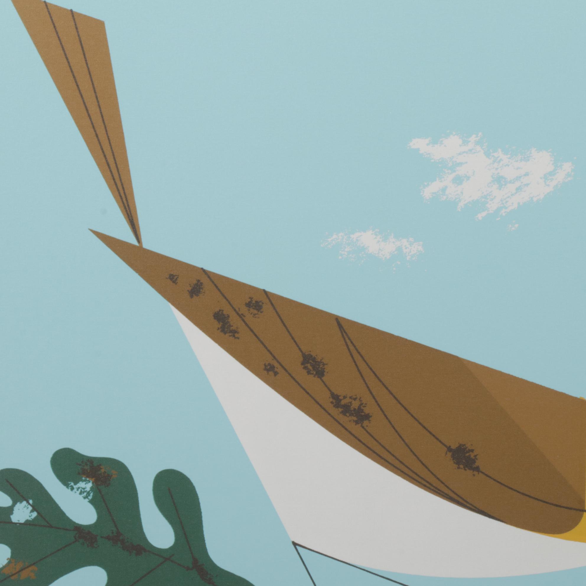 Giclée After Charley Harper "Red-Eyed Vireo," 21st Century