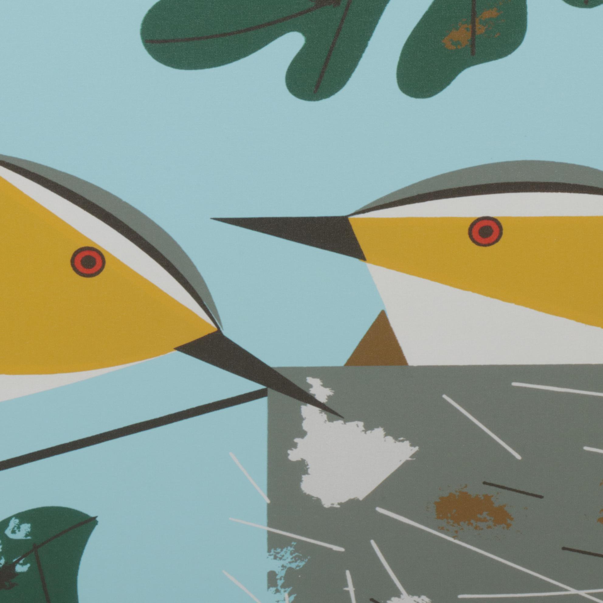 Giclée After Charley Harper "Red-Eyed Vireo," 21st Century
