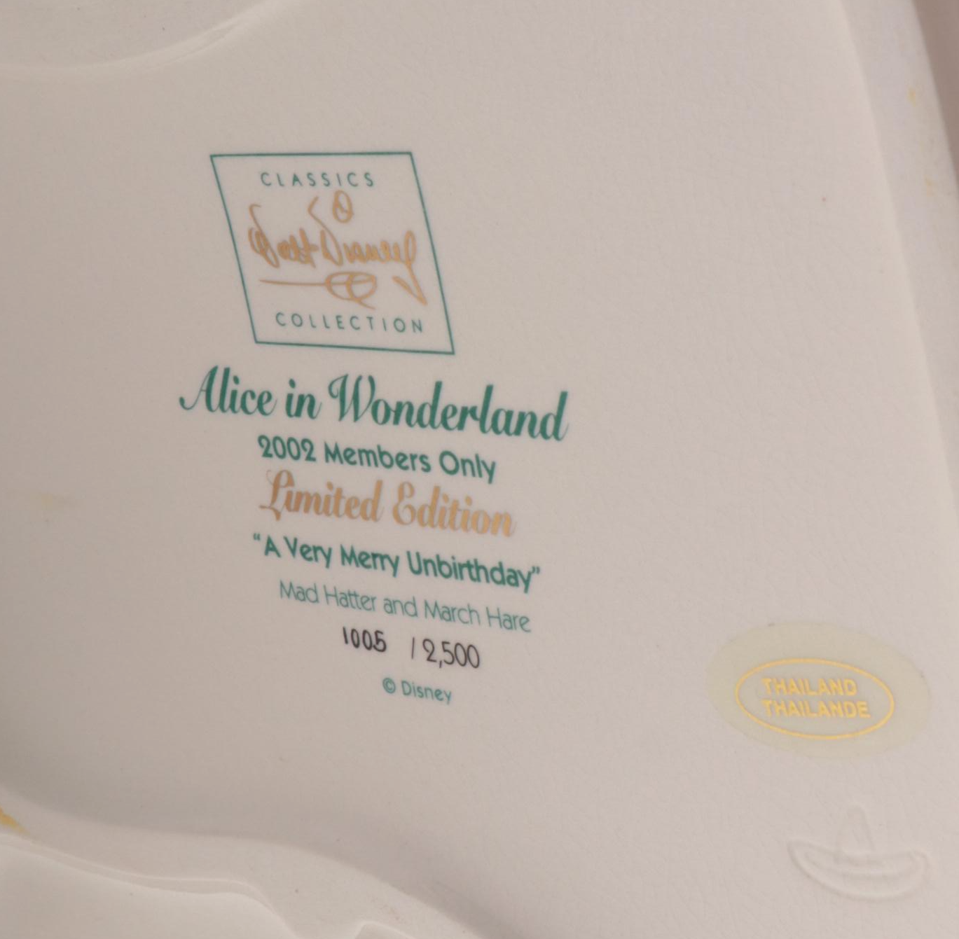 Disney "Mad Hatter and March Hare: A Very Merry Unbirthday" Ceramic Figurine