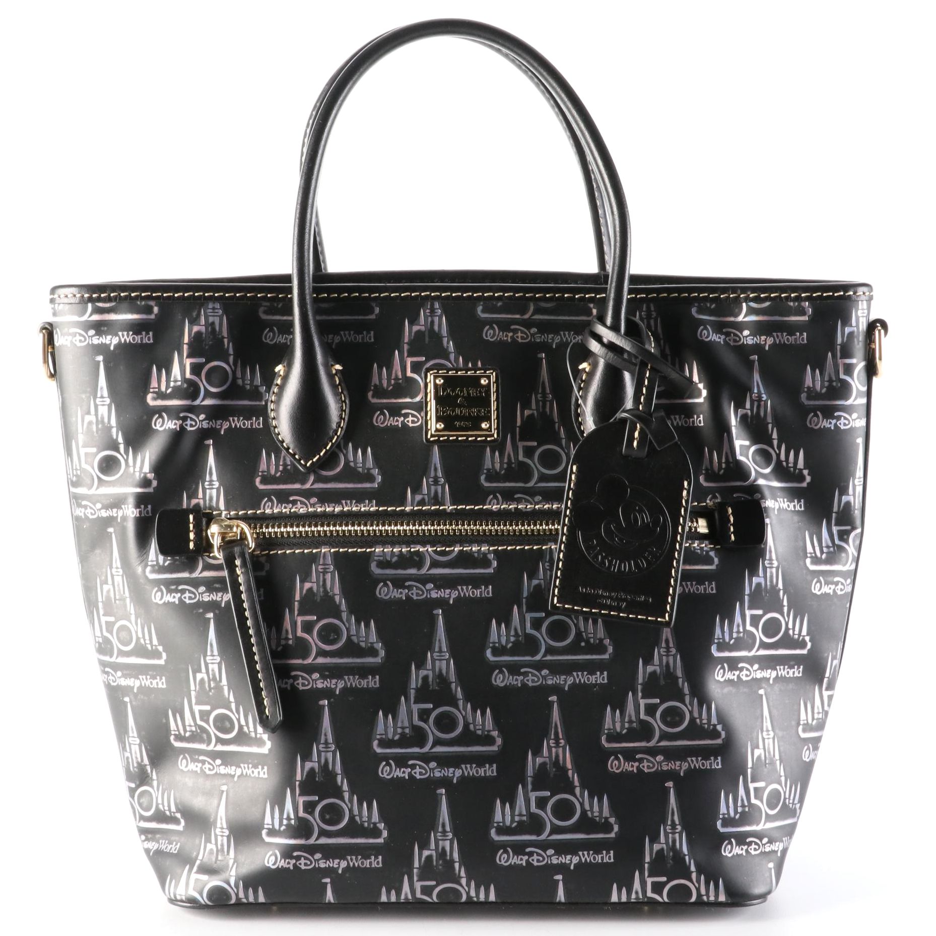 Dooney & Bourke Walt Disney World 50th Anniversary Tote in Printed Leather