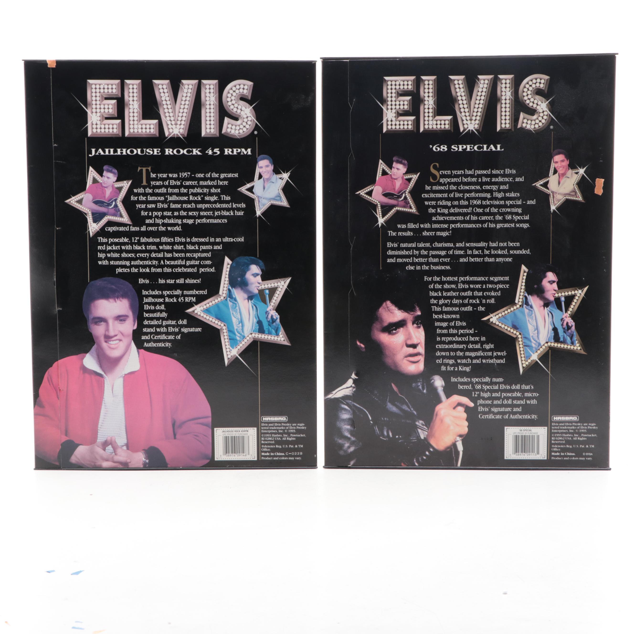 Hasbro "Jailhouse Rock" and "'68 Special" Elvis Presley Dolls